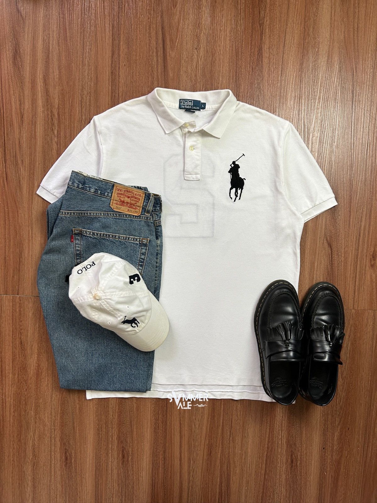 Polo Ralph Lauren × Ralph Lauren 🐎Polo Shirt by Ralph Lauren Big Logo Embroidery Back Size US L / EU 52-54 / 3 - 1 Thumbnail