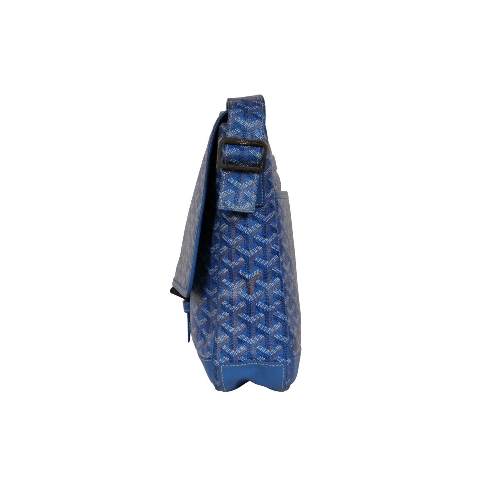 Goyard Grand Bleu MM Messenger Travel Bag Blue Laptop Size ONE SIZE - 4 Thumbnail