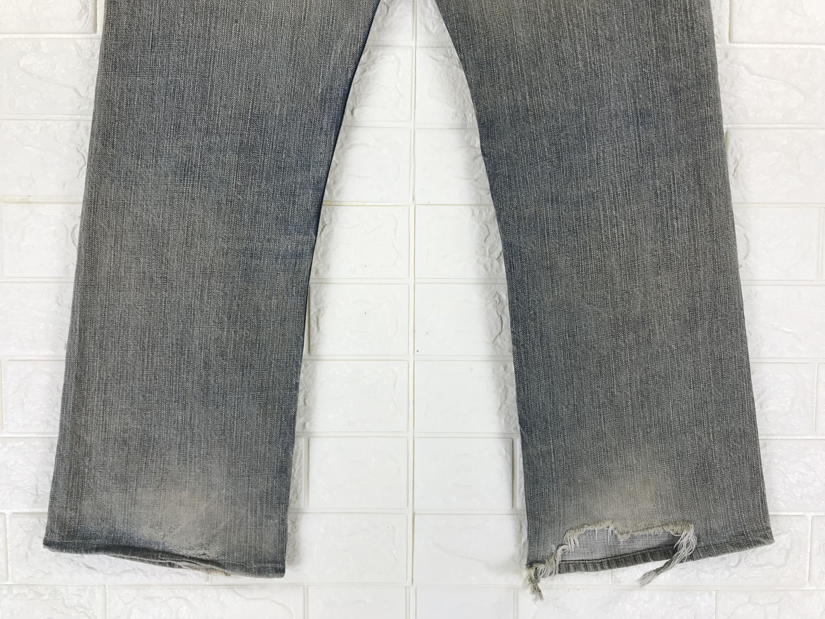 Mizra Jeans Kyoto Vintage Japanese Mizra Mud Washed Sashiko Distressed Jeans Size US 32 / EU 48 - 4 Thumbnail