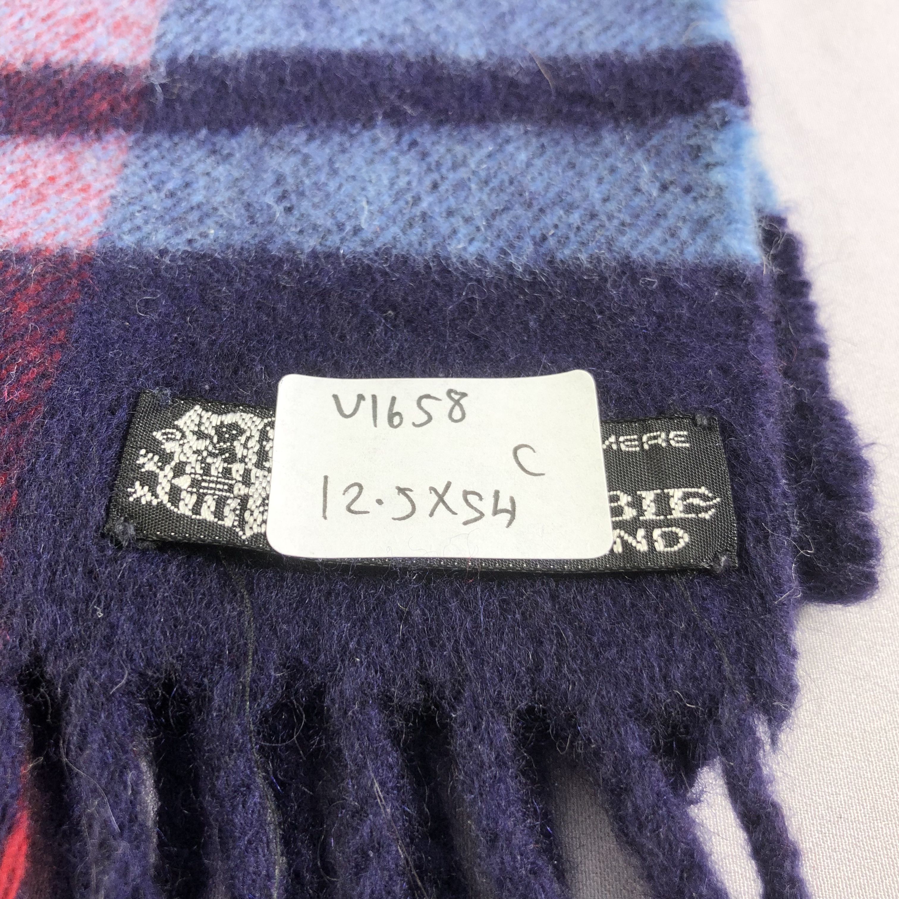 Crombie Crombie Tartan Cashmere Scarf Muffler V1658 Size ONE SIZE - 5 Thumbnail