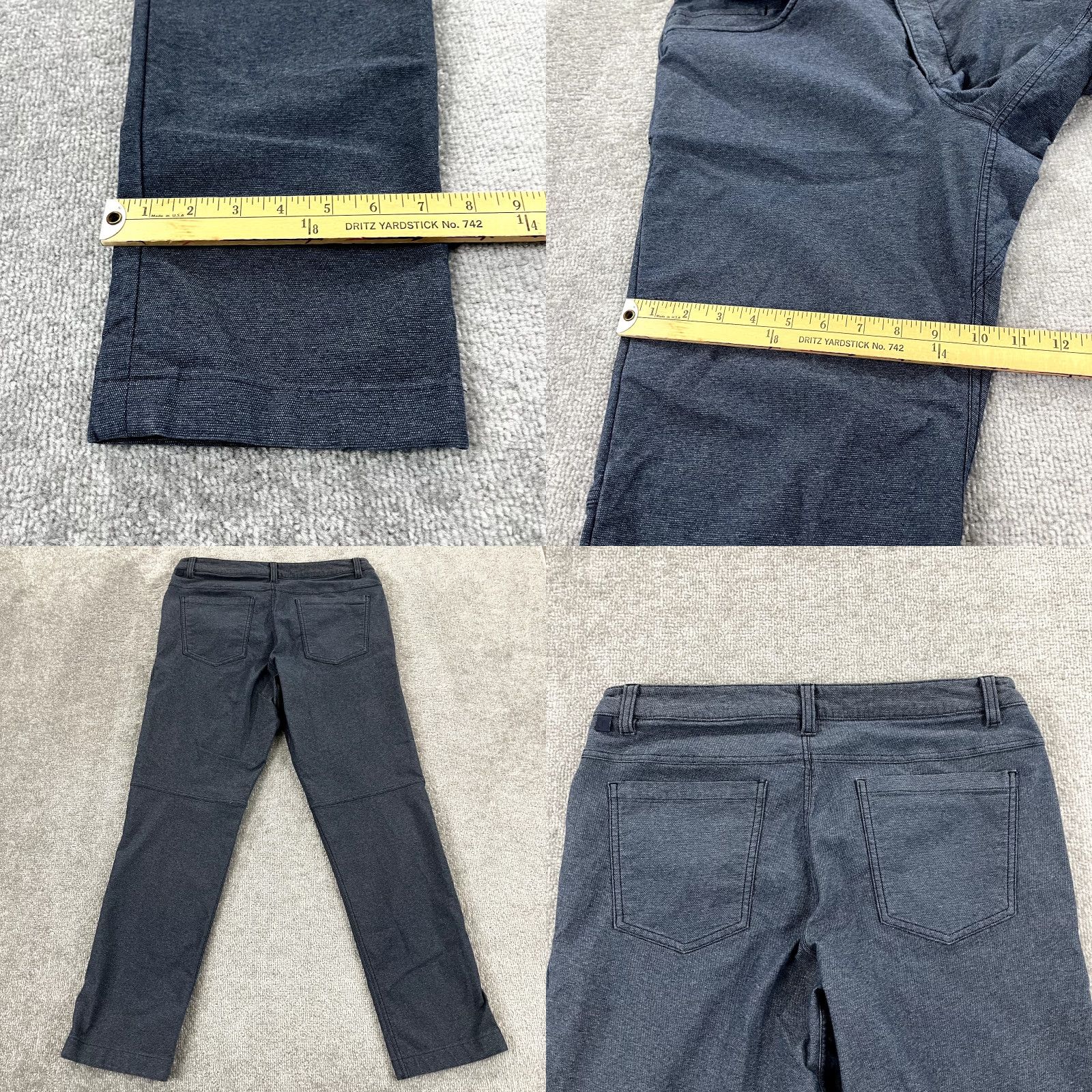 Lululemon LULULEMON Pants Slim Straight Indigo Blue Chino 33x31 Men 33 Slim Composite Cotton Blend 5-Pocket Size US 33 - 8 Thumbnail