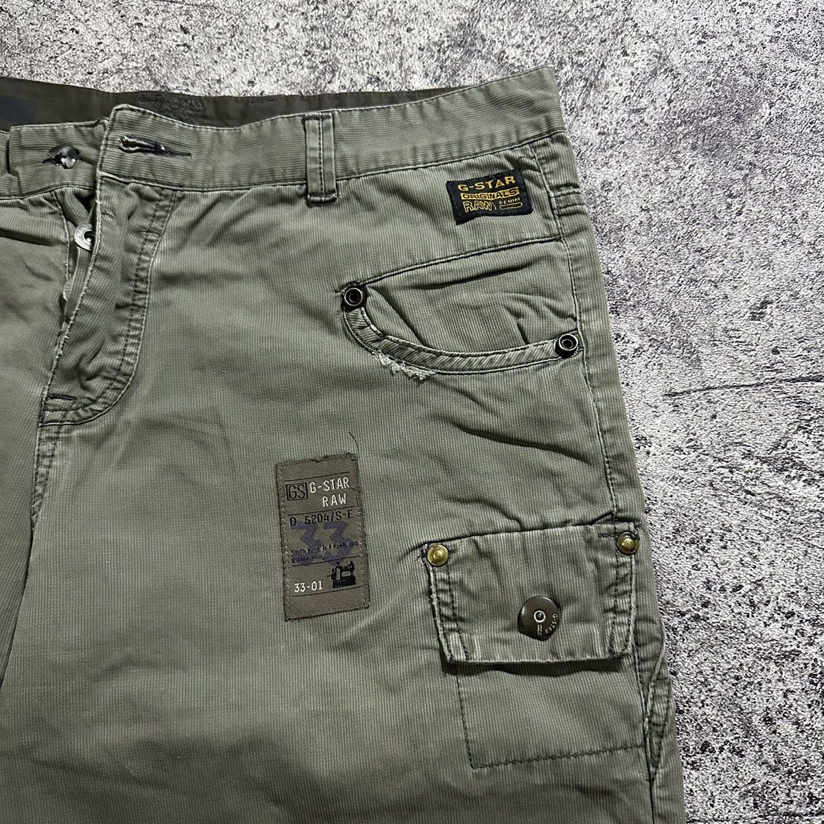 G-Star G-Star Multi Pocket Military Jorts Pants Size US 33 - 3 Thumbnail