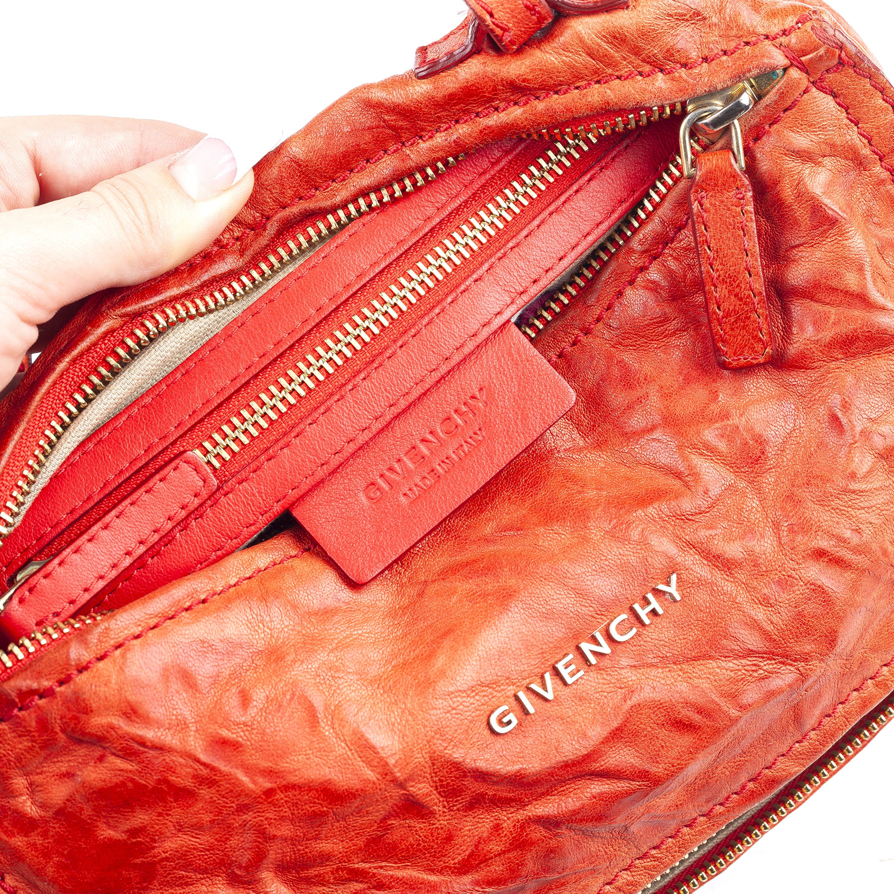 Givenchy Givenchy Paris Goatskin Coral Mini Pandora Vintage Bag Size ONE SIZE - 10 Thumbnail