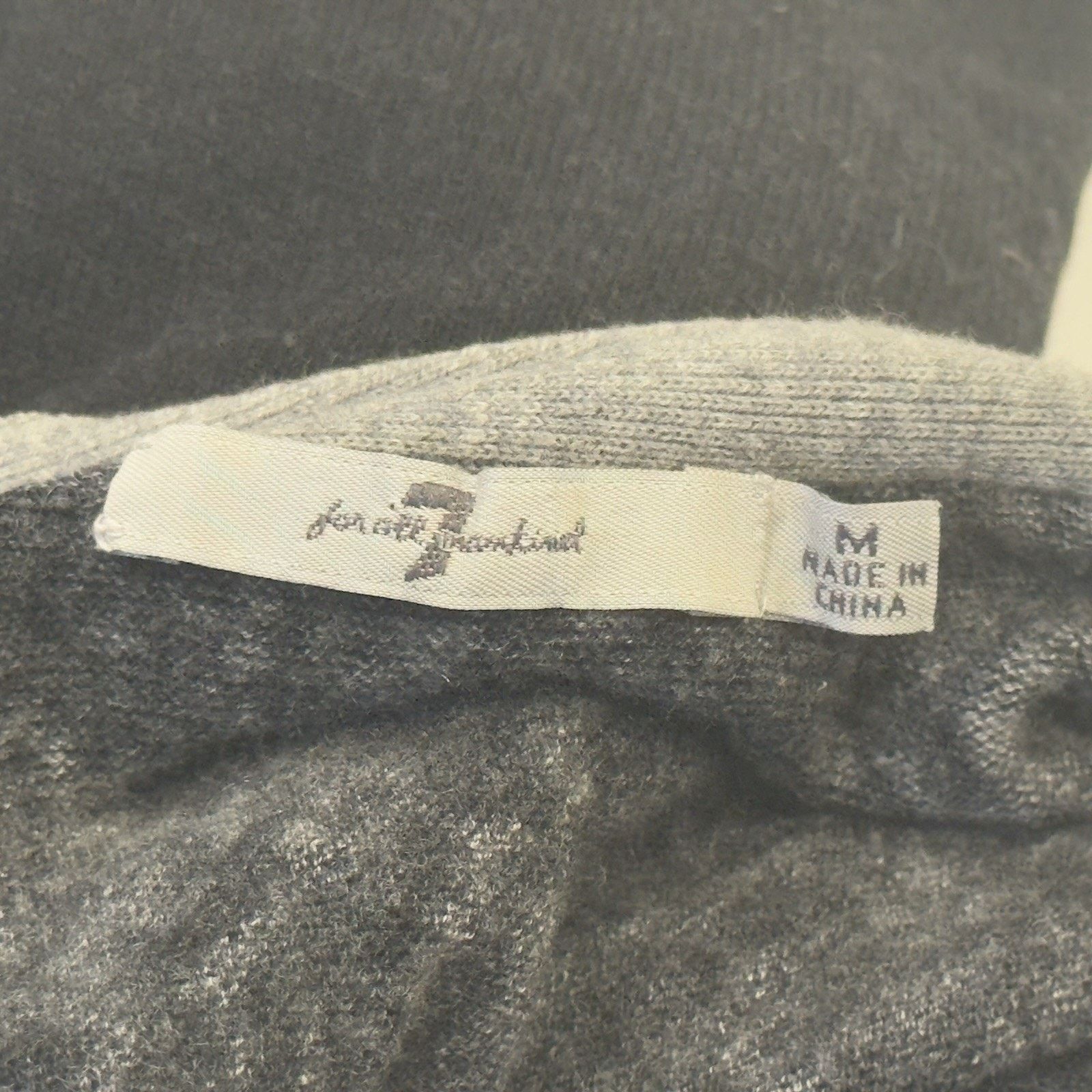 7 For All Mankind 7 For All Mankind Merino Wool Button Cardigan in Gray Size M Size US M / EU 48-50 / 2 - 3 Thumbnail