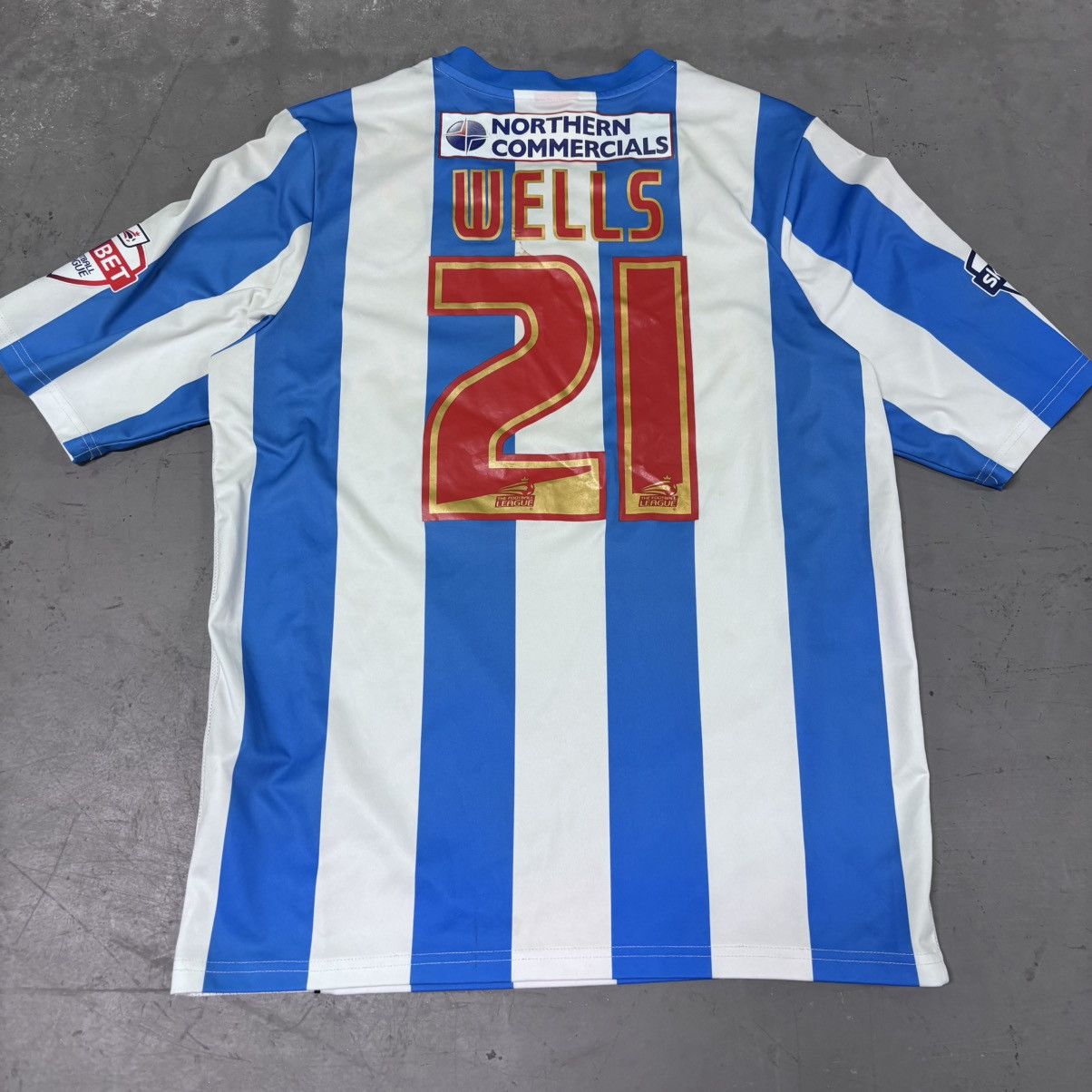 Other × Puma × Vintage 2013-14 Puma Huddersfield Town Wells #21Home Jersey Size US L / EU 52-54 / 3 - 4 Thumbnail