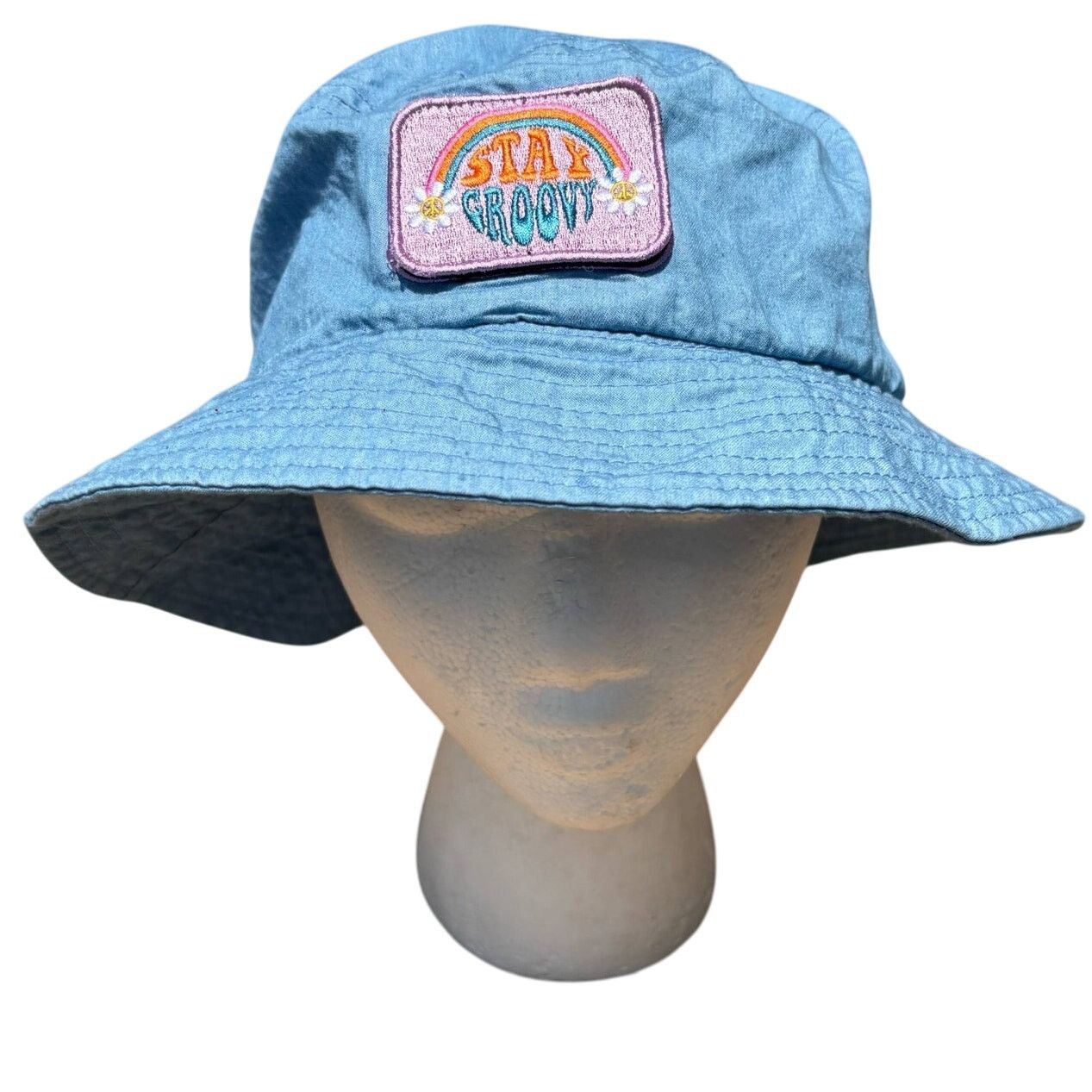 Other Blue Stay Groovy Bucket Hat Size ONE SIZE - 1 Thumbnail