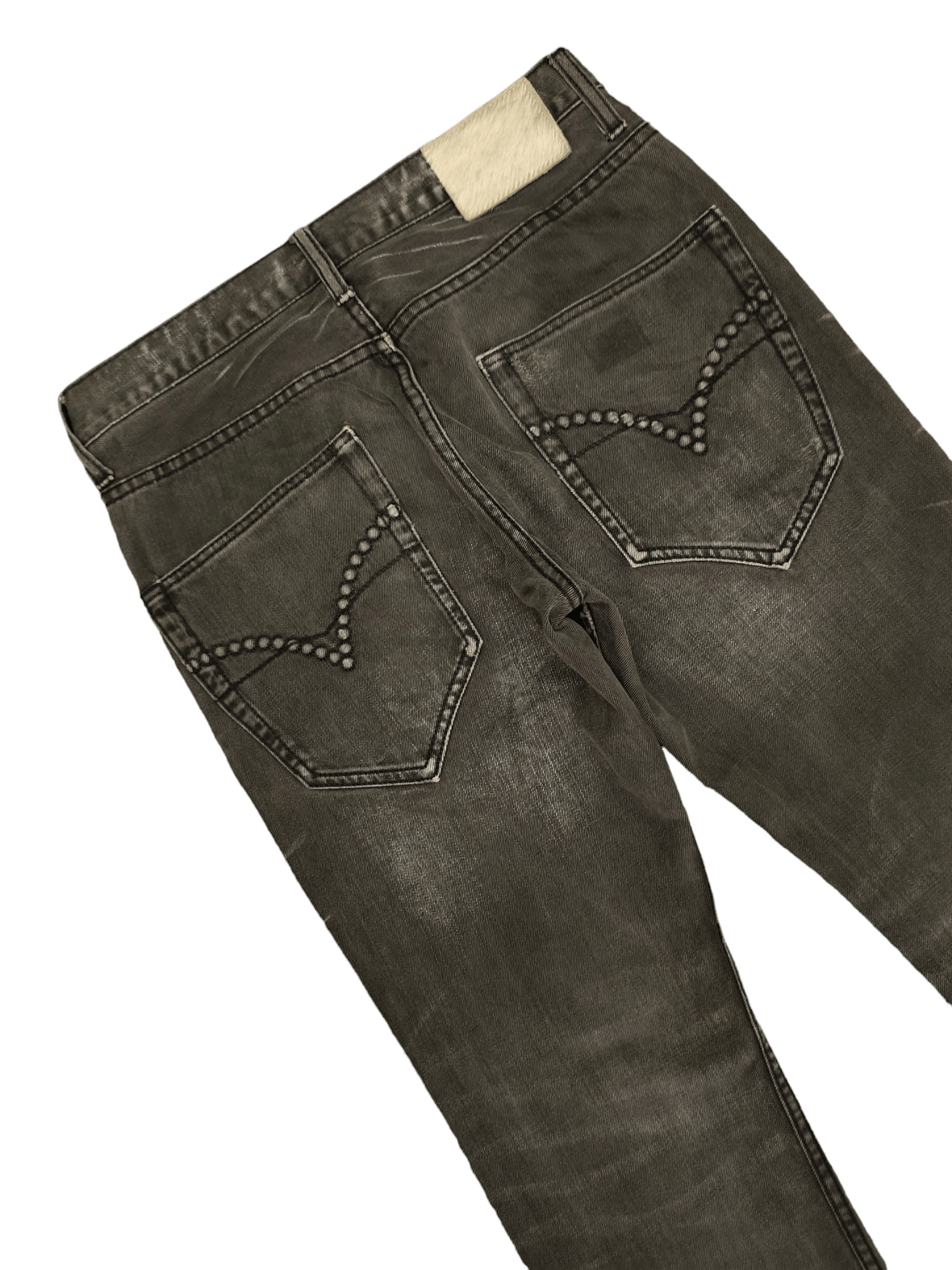 If Six Was Nine Flare Jeans Urban Craft Studded Faded Boot Cut Y2k Goa Size US 31 - 15 Thumbnail