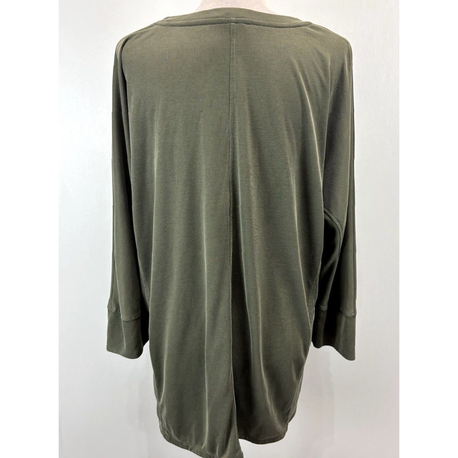 Vintage Chicos Modal Blend Dolman Sleeve Casual Top Shirt Women Green 3/4 Sleeve XL Size XL / US 12-14 / IT 48-50 - 3 Thumbnail