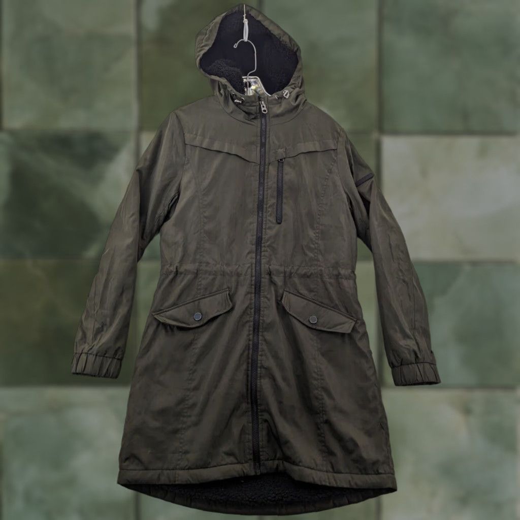 Lucky Brand Lucky Brand Coat Womens Small Green Winter Parka Long Fleece Lined Outerwear Size S / US 4 / IT 40 - 1 Thumbnail