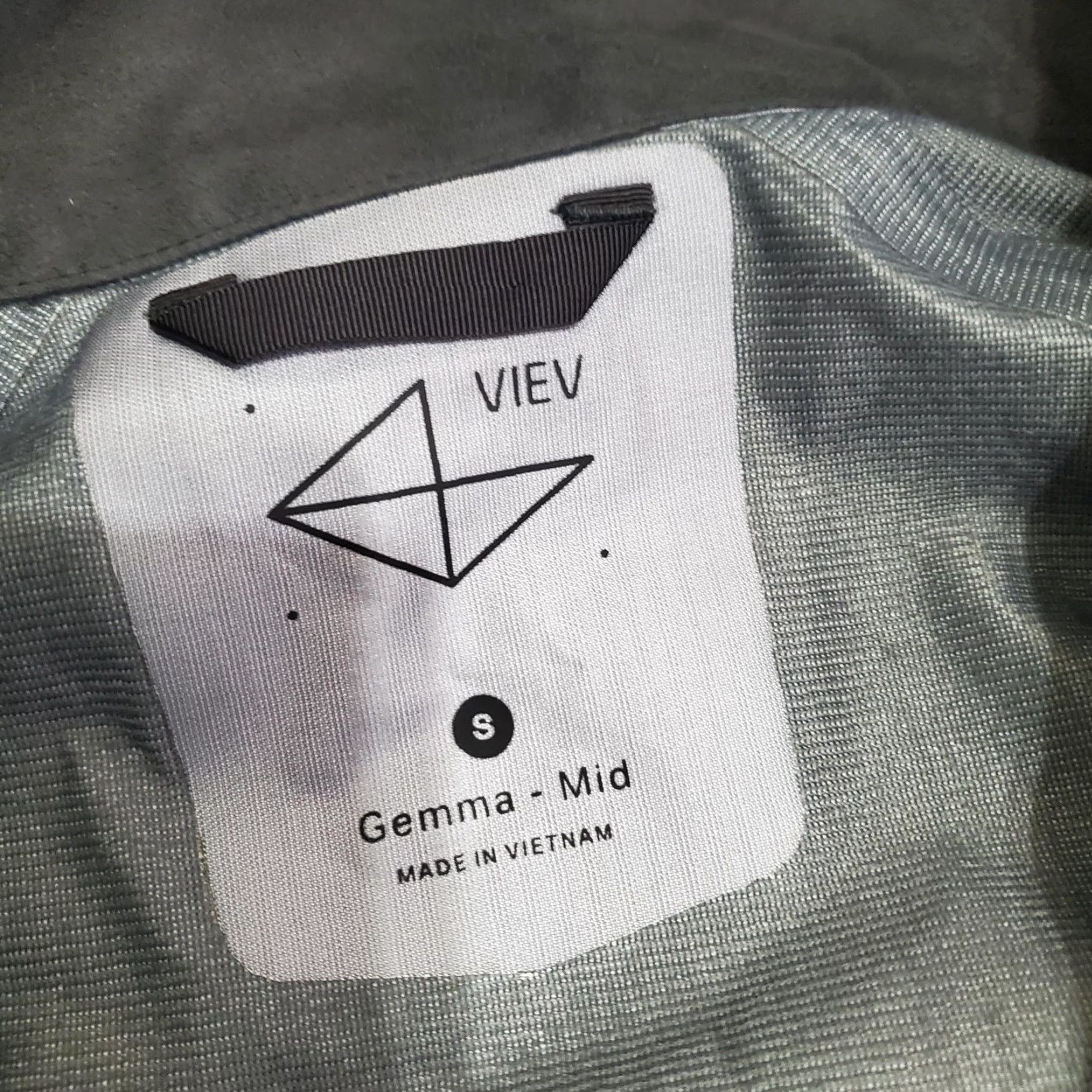 Vintage Viev Gemma Mid Coat Womens Small Gray GORE-TEX Hooded Waterproof Rain Jacket Size S / US 4 / IT 40 - 6 Thumbnail