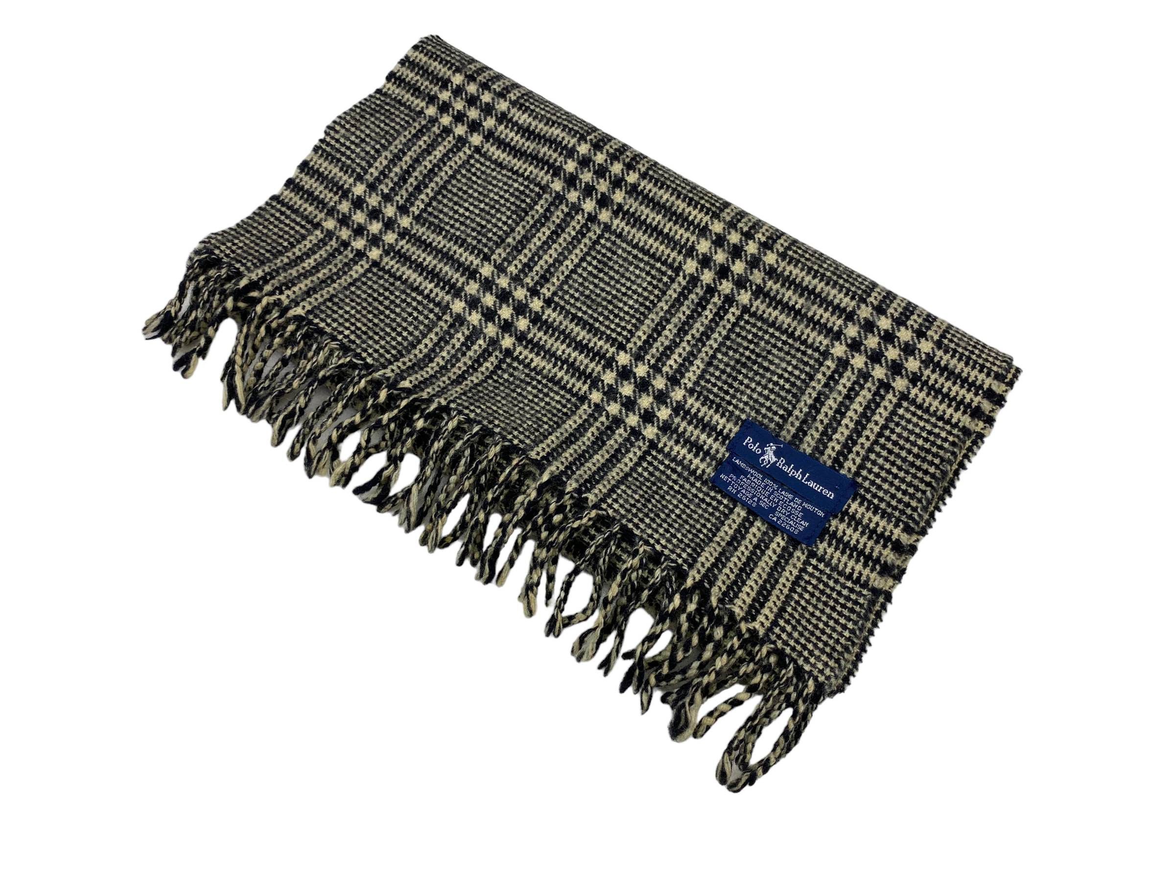 Polo Ralph Lauren × Vintage Vintage Polo Ralph Lauren Lambswool Muffler Scarf Size ONE SIZE - 3 Thumbnail
