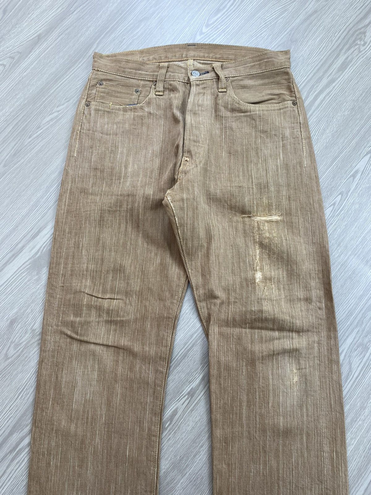 Sugar Cane Vintage Sugar Cane Okinawa Selvedge Distressed Jeans Size US 30 / EU 46 - 3 Thumbnail