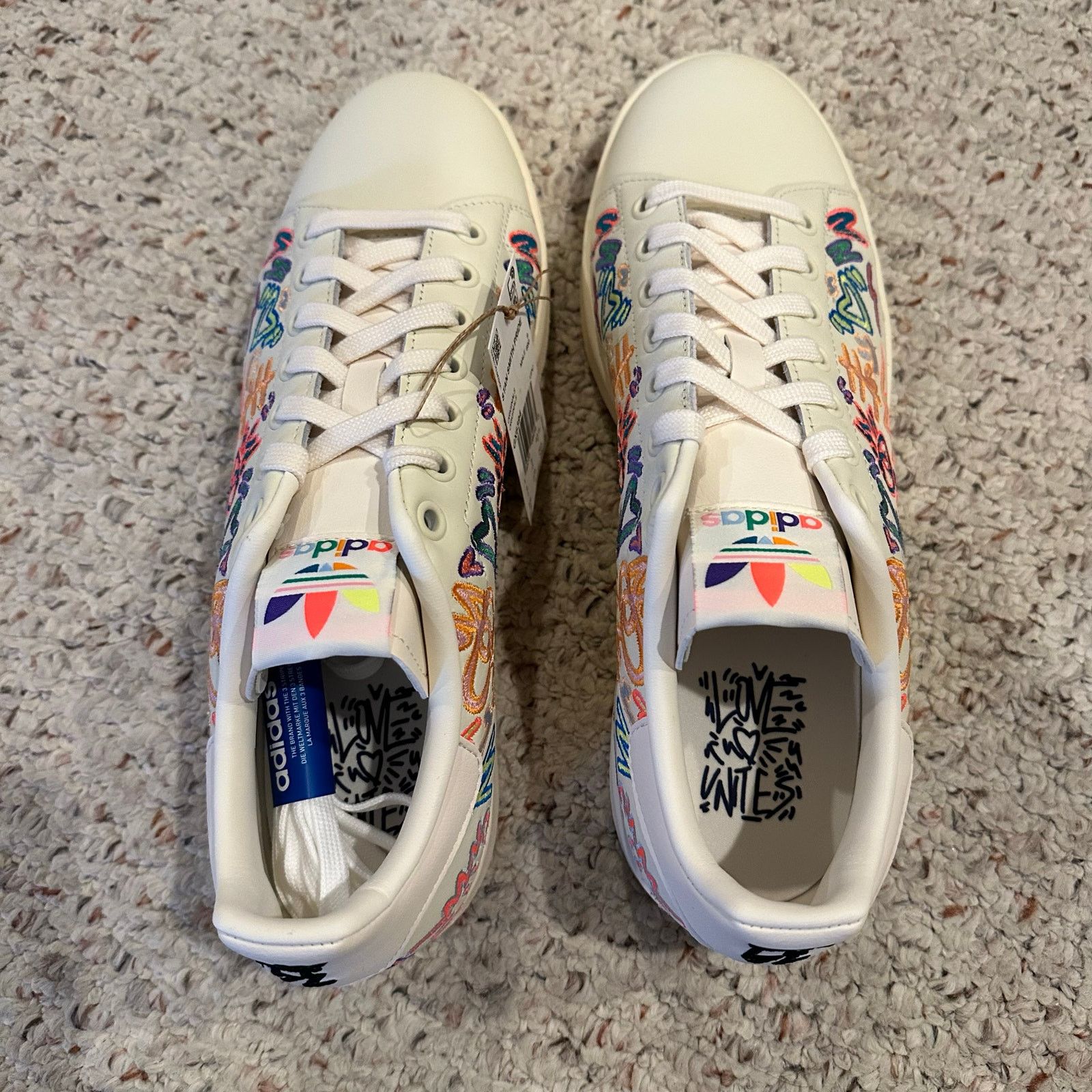 Adidas Adidas Stan Smith Kris Andrew 9.5 White Multicolor Sneakers Size US 9.5 / EU 42-43 - 4 Thumbnail