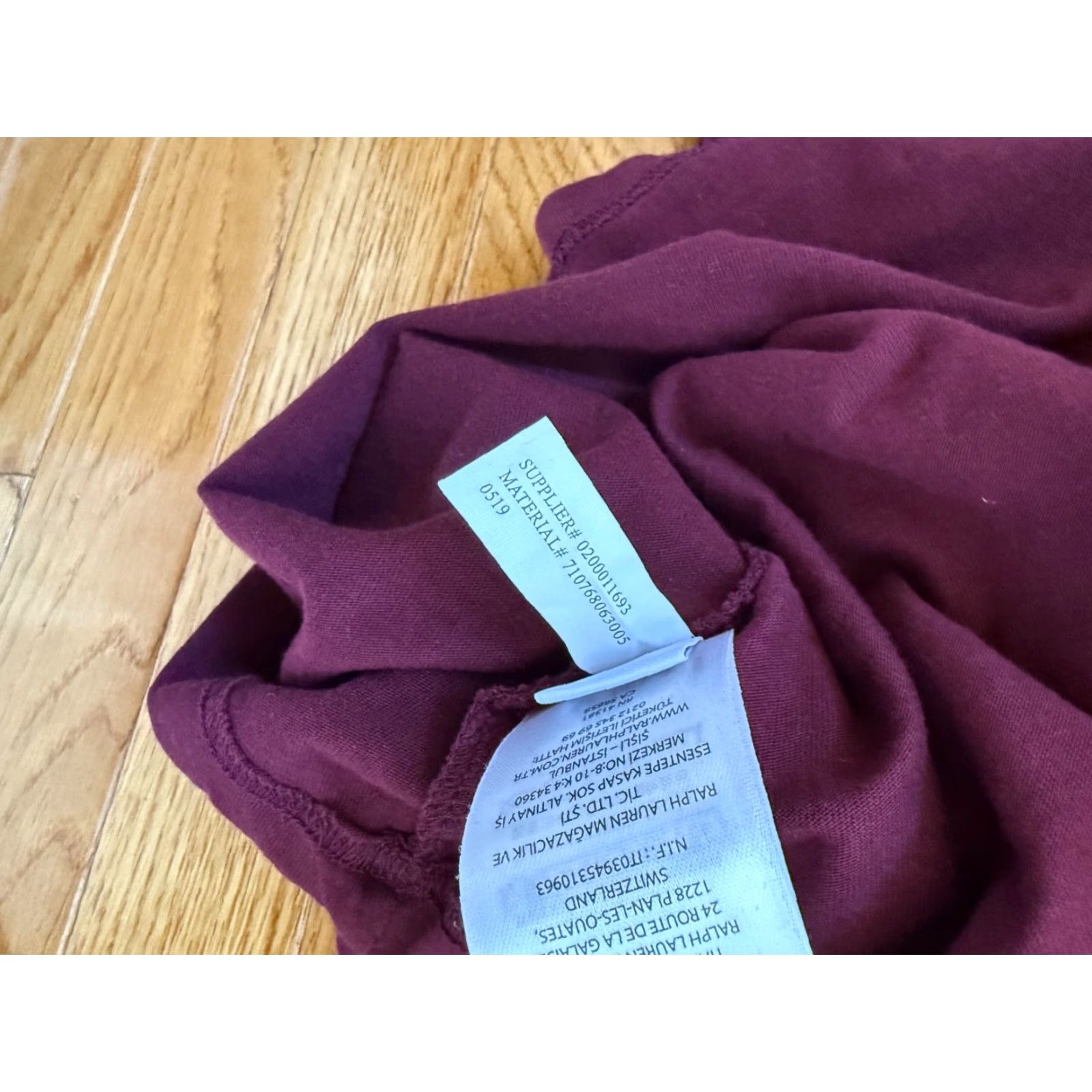 Ralph Lauren Ralph Lauren Polo Mens Hoodie Size M Maroon Lightweight Cotton Blend Crew Neck Logo Sweater, Regular, Knit, Long Sleeve, Pullover, Vintage No Size US M / EU 48-50 / 2 - 3 Thumbnail
