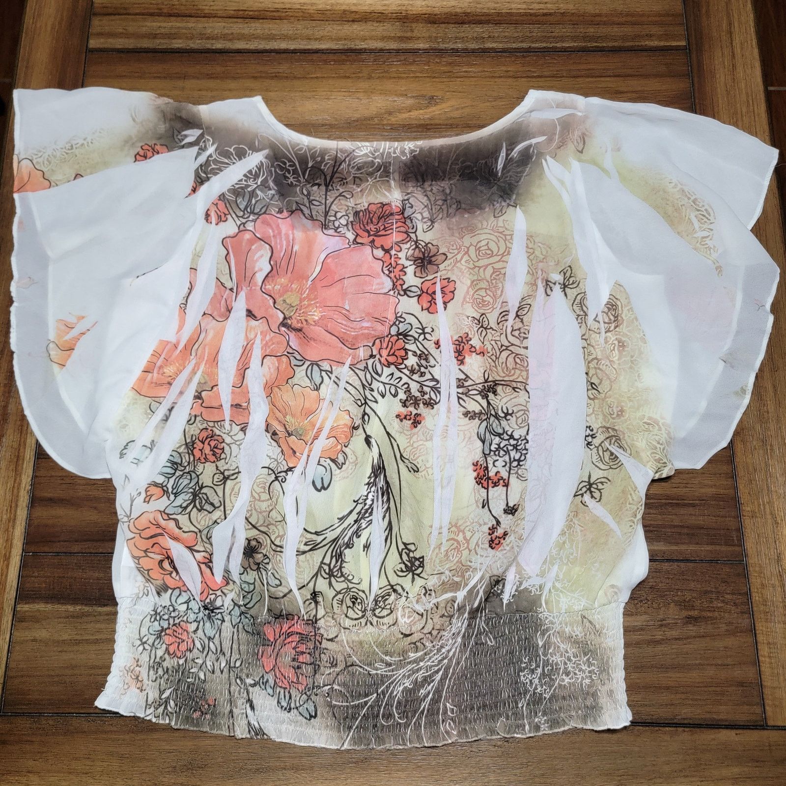 Other Cato Floral Abstract Blouse w/ Flare Arms - Size XL Size XL / US 12-14 / IT 48-50 - 3 Thumbnail