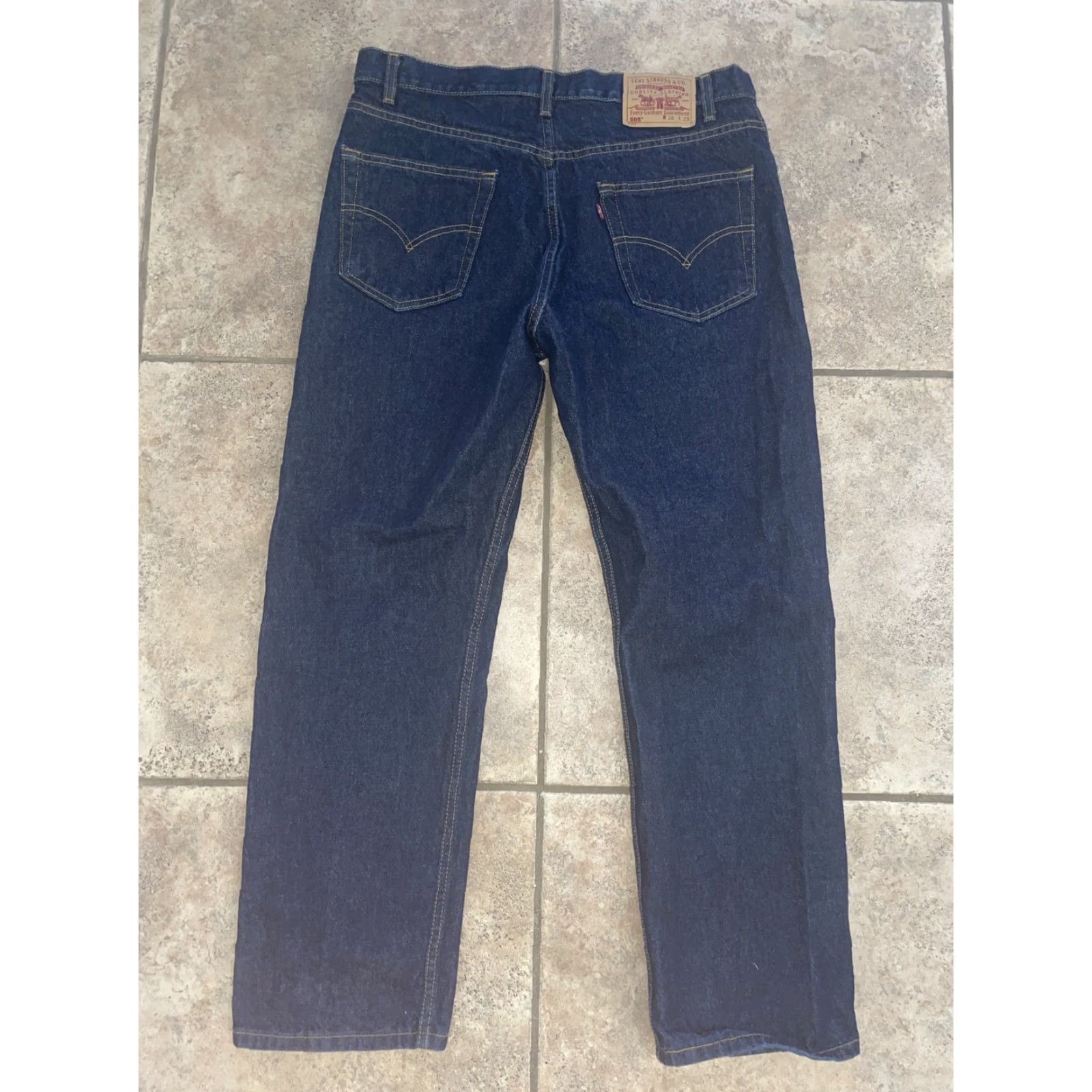 Levi's Levi's Jeans 505 Denim Straight Mens 36x29 Blue Regular Canada Size US 36 / EU 52 - 4 Thumbnail