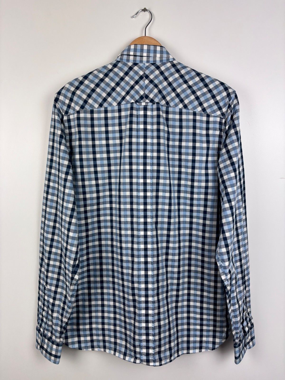 Fred Perry Fred Perry Long Sleeve Button Down Check Shirt Blue Size L Size US L / EU 52-54 / 3 - 5 Thumbnail
