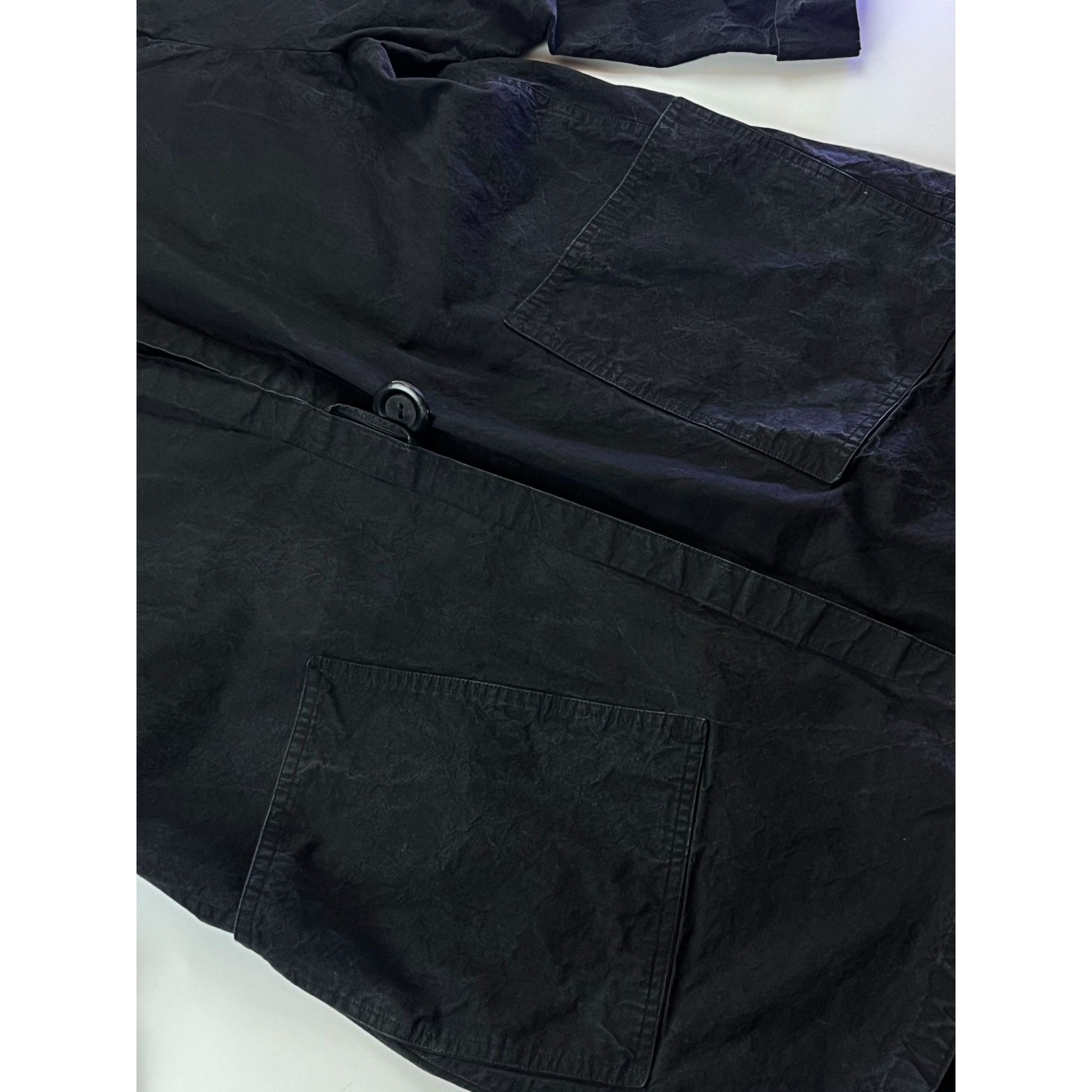 Japanese Brand × Vintage JAPAN! Rare Black Textured HandMade Open Jacket Size US L / EU 52-54 / 3 - 9 Thumbnail