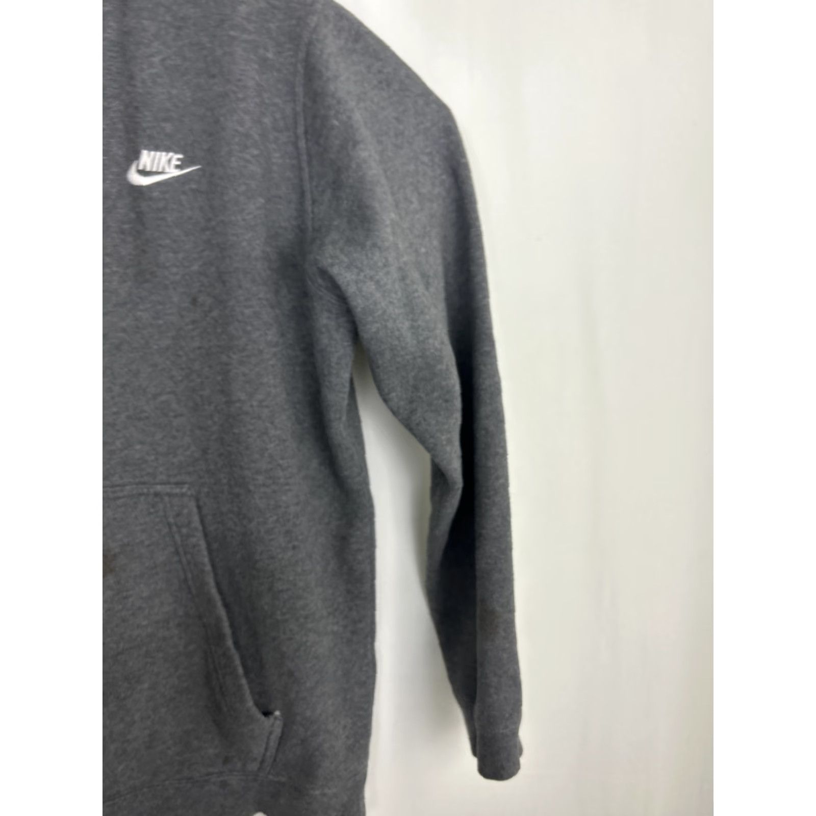 Nike Nike Sportswear Club Fleece Hoodie Jacket Men XL Gray Charcoal Logo Zipper Full Zip Hooded Pockets Athletic Shirt? Size US XL / EU 56 / 4 - 7 Thumbnail