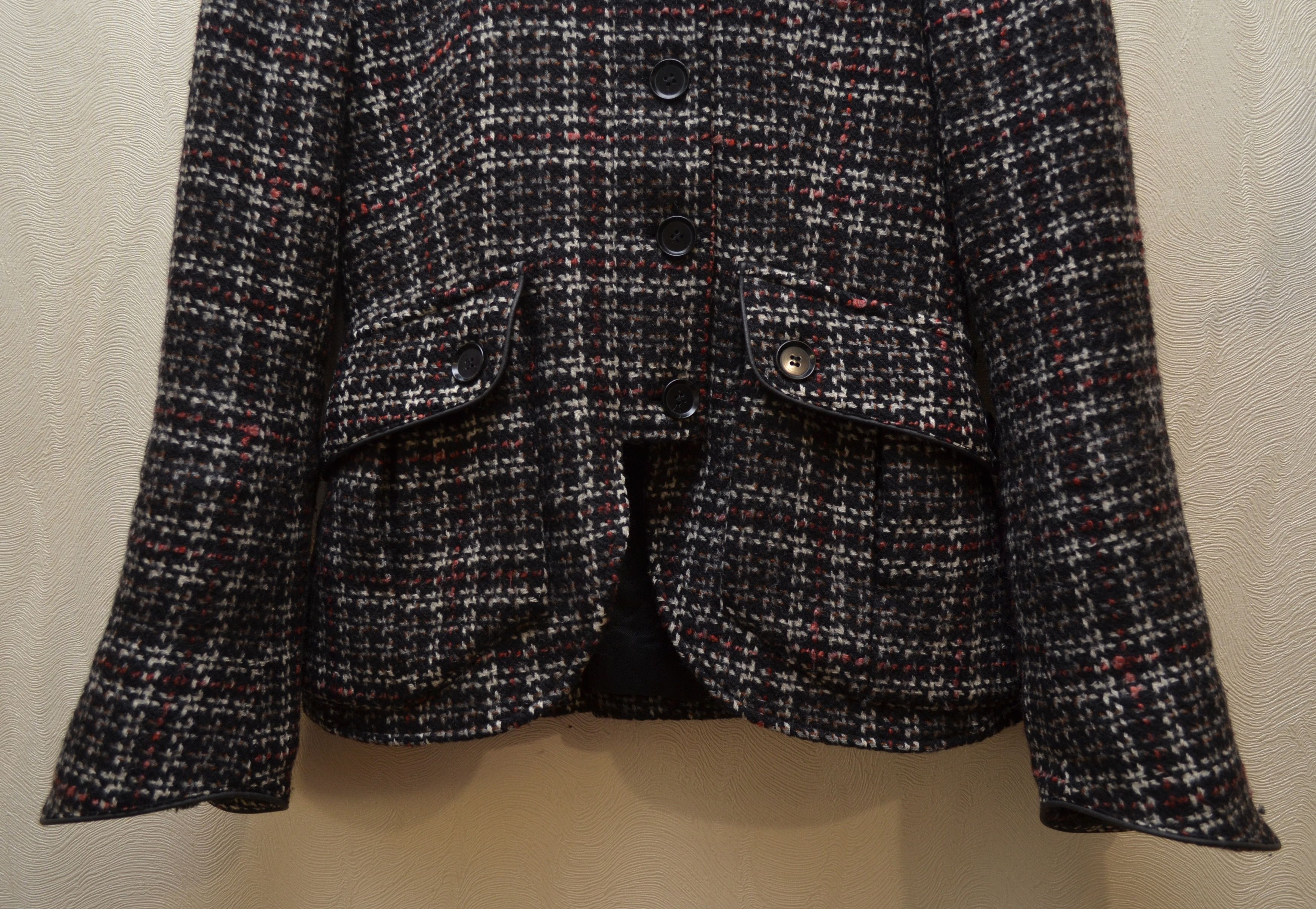Belstaff × Vintage Vintage Belstaff Black Prince Wool Tweed Jacket Coat Size 42 Size M / US 6-8 / IT 42-44 - 3 Thumbnail