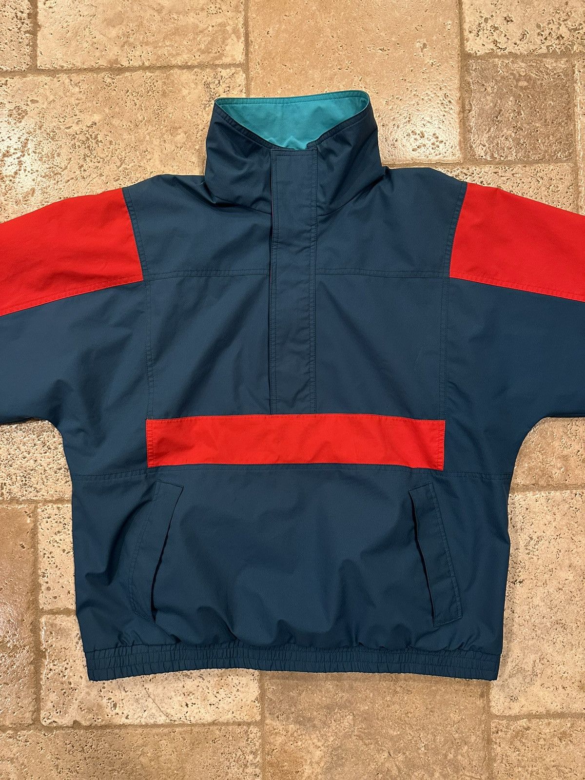 Eddie Bauer × Vintage Vintage Eddie Bauer 90s Windbreaker Anorak Raincoat Jacket Size US L / EU 52-54 / 3 - 6 Thumbnail