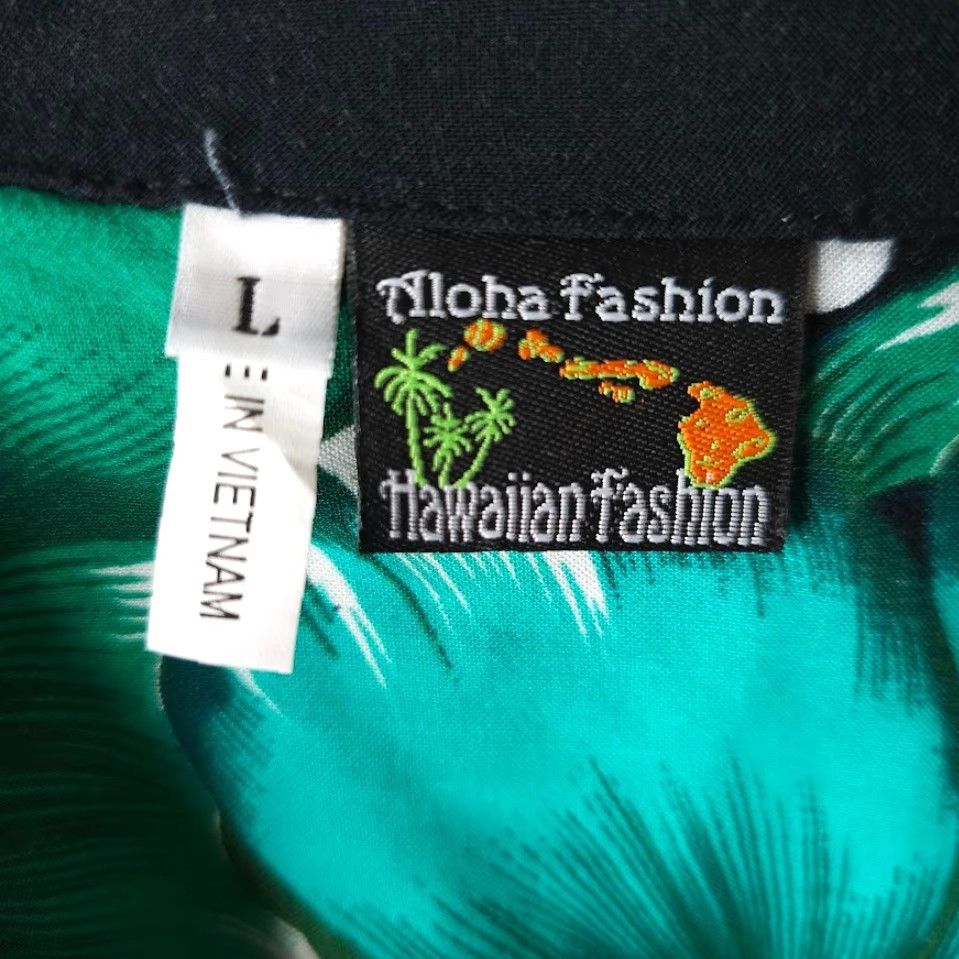 ALOHAS Aloha Fashion Hawaiian Shirt Mens Size Large Black Blue Green All Over Print Shirt Size US L / EU 52-54 / 3 - 5 Thumbnail