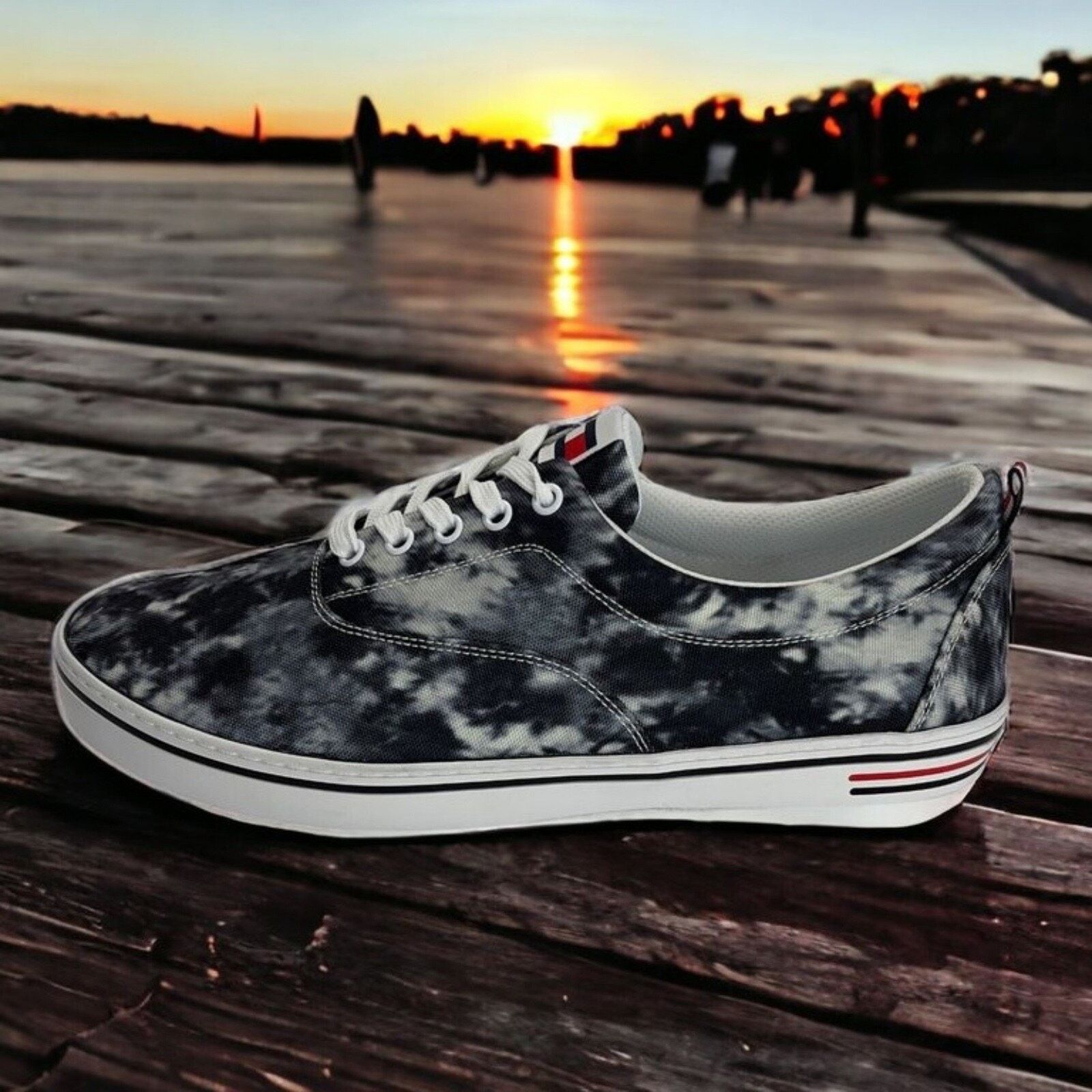 Tommy Hilfiger Tommy Hilfiger Black Tie Dye Lace-Up Remmo Sneaker Mens 12M Size US 12 / EU 45 - 3 Thumbnail