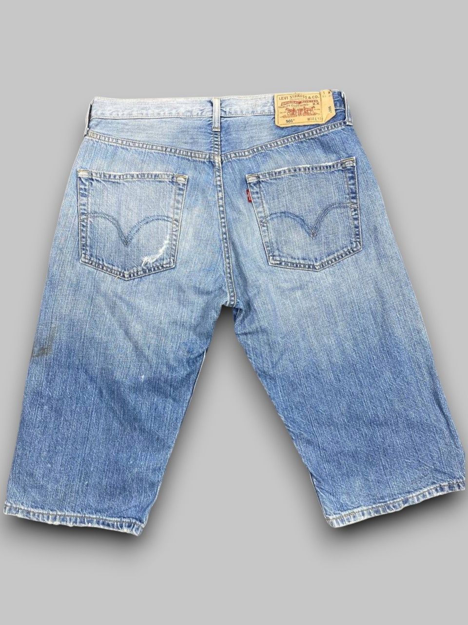 Levi's vintage levis 501 short distressed denim Size US 34 / EU 50 - 2 Thumbnail