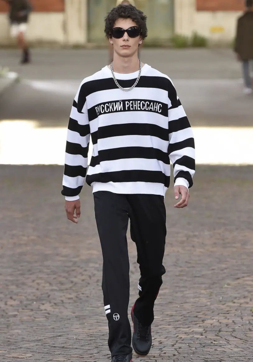 Gosha Rubchinskiy STRIPED Russian Renaissance Striped Sweaterd Size US L / EU 52-54 / 3 - 1 Thumbnail