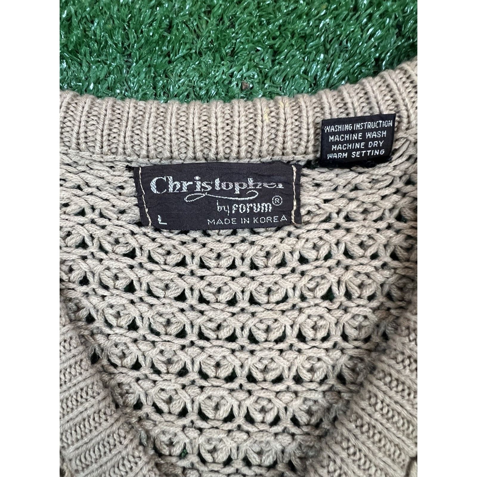 Other Christopher by Forum Cable Knit Sweater Womens LG Size L / US 10 / IT 46 - 2 Thumbnail