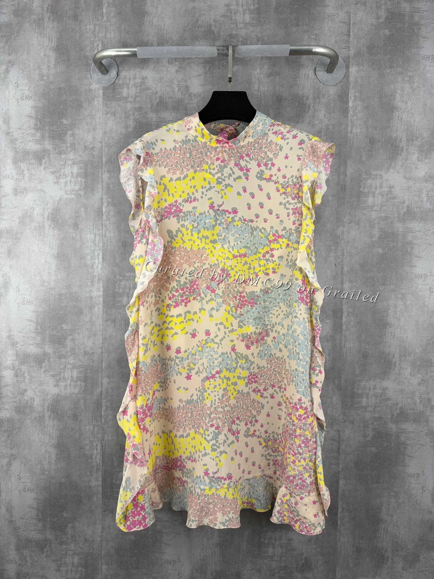 Valentino Valentino Star Print Silk Slip Dress Set Size S / US 4 / IT 40 - 1 Thumbnail