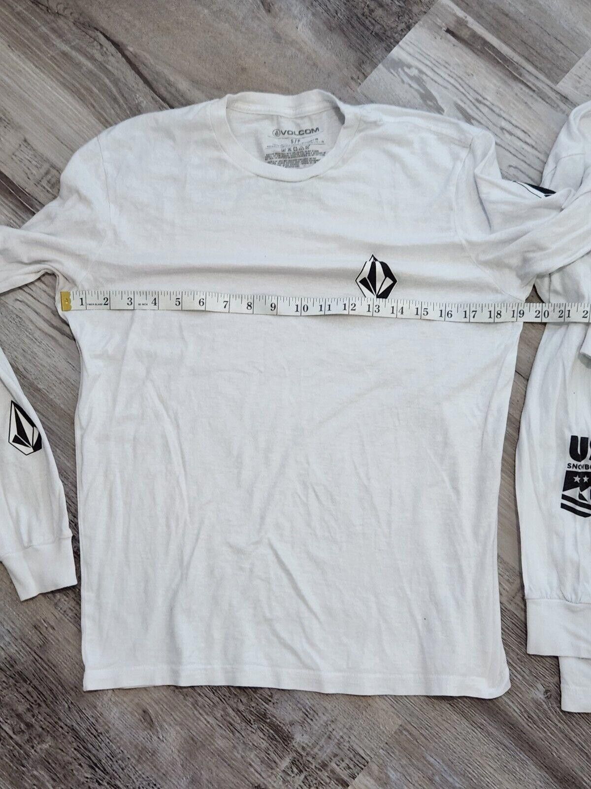 Volcom Mens Volcum Shirt Lot Small White Long Sleeve Deadly Stones Size US S / EU 44-46 / 1 - 5 Thumbnail