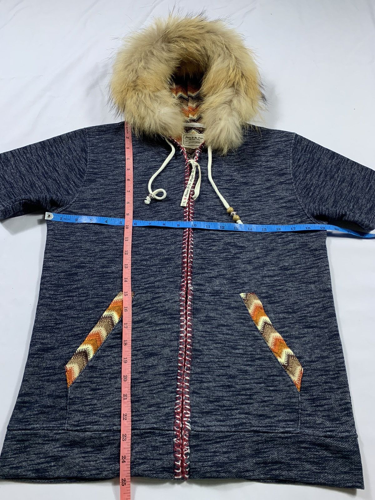 Le Grande Bleu (L.G.B.) ❤️‍🔥BINDING OFFER❤️‍🔥 Japanese Cultur Mix Fur Zip up Hoodie Size US M / EU 48-50 / 2 - 7 Thumbnail