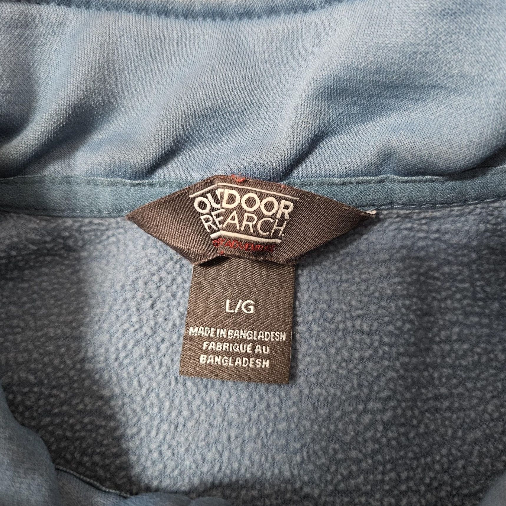 Outdoor Research Outdoor Research Pullover Mens Large Blue 1/4 Zip Fleece Hiking Stretch Top Size US L / EU 52-54 / 3 - 3 Thumbnail