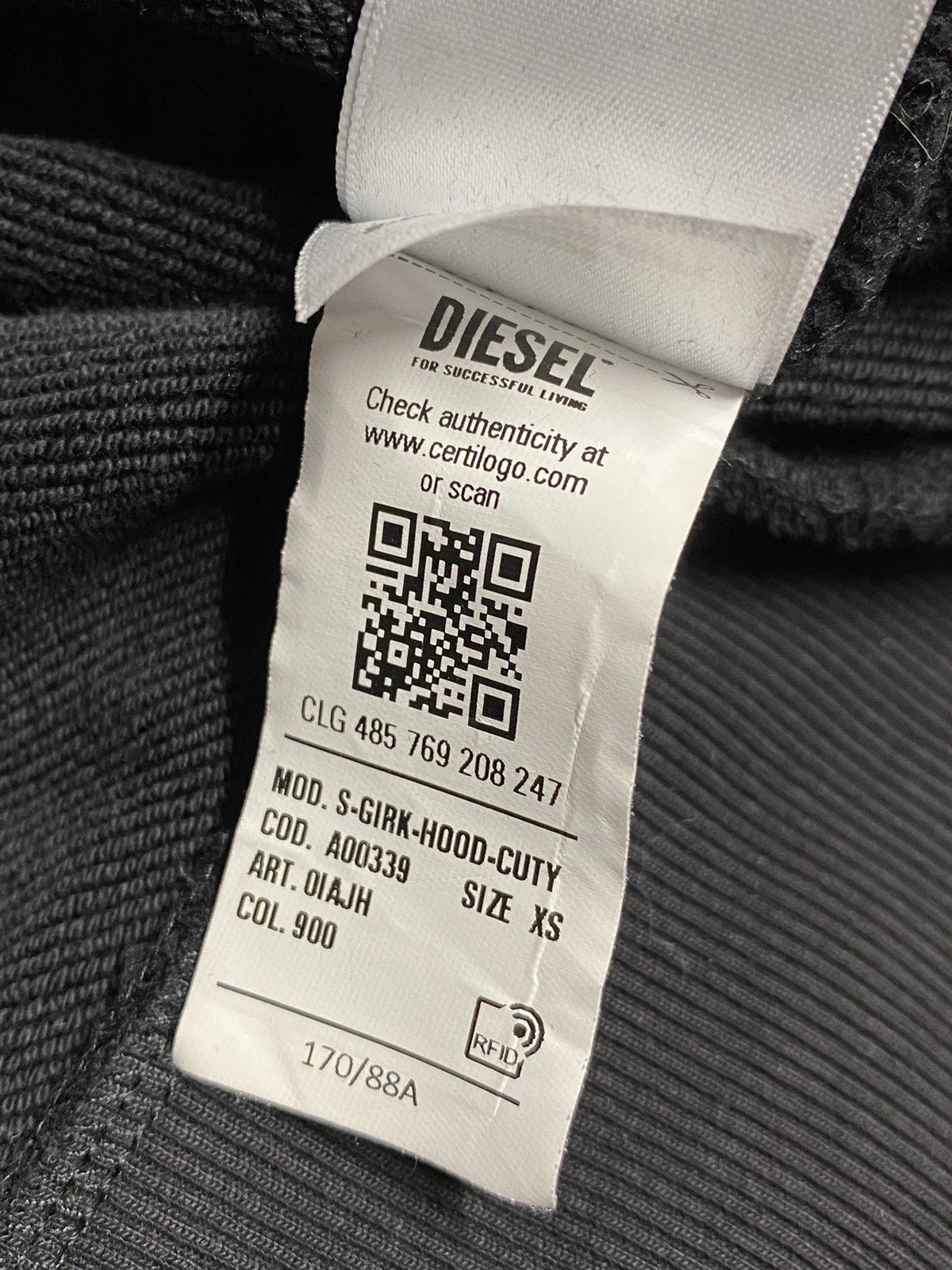 Diesel Diesel Big Split Logo Pullover Hoodie Size US S / EU 44-46 / 1 - 7 Thumbnail