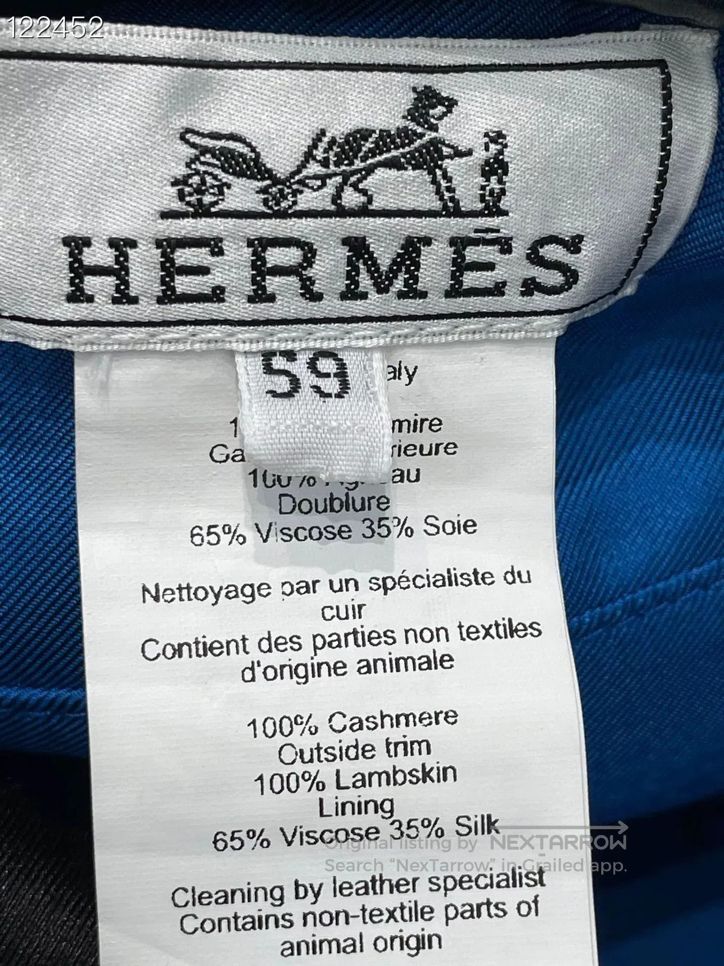 Hermes Hermès Black Wool Beret Size 59. Size ONE SIZE - 8 Thumbnail