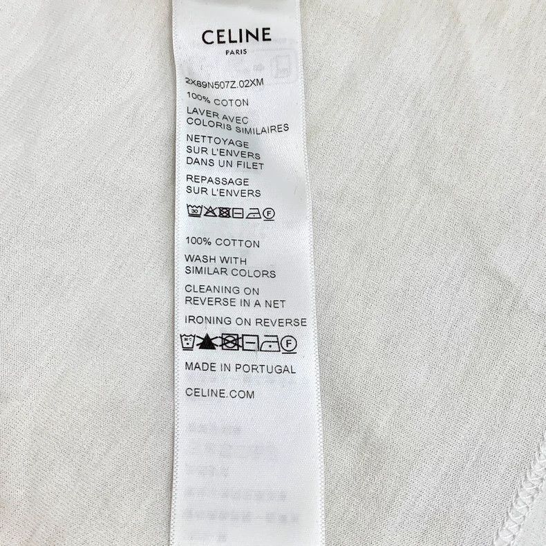 Celine Celine Color Block Logo Long Sleeve TShirt Size US XL / EU 56 / 4 - 8 Thumbnail