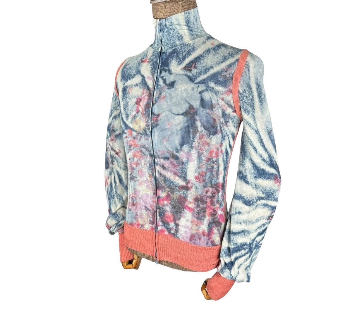Jean Paul Gaultier ☀️JEAN PAUL GAULTIER FEMME TURTLE NECK ZIP SWEATER Size S / US 4 / IT 40 - 2 Thumbnail