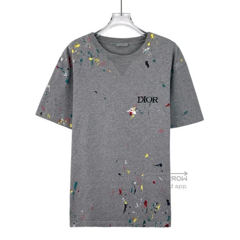 Dior Dior Gray splash ink logo letter embroidery cotton round-n Size US L / EU 52-54 / 3 - 1 Thumbnail
