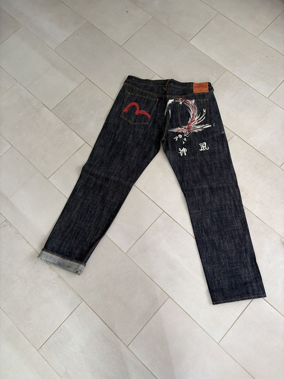 Evisu daicock red pheonix selvedge denim Size-40