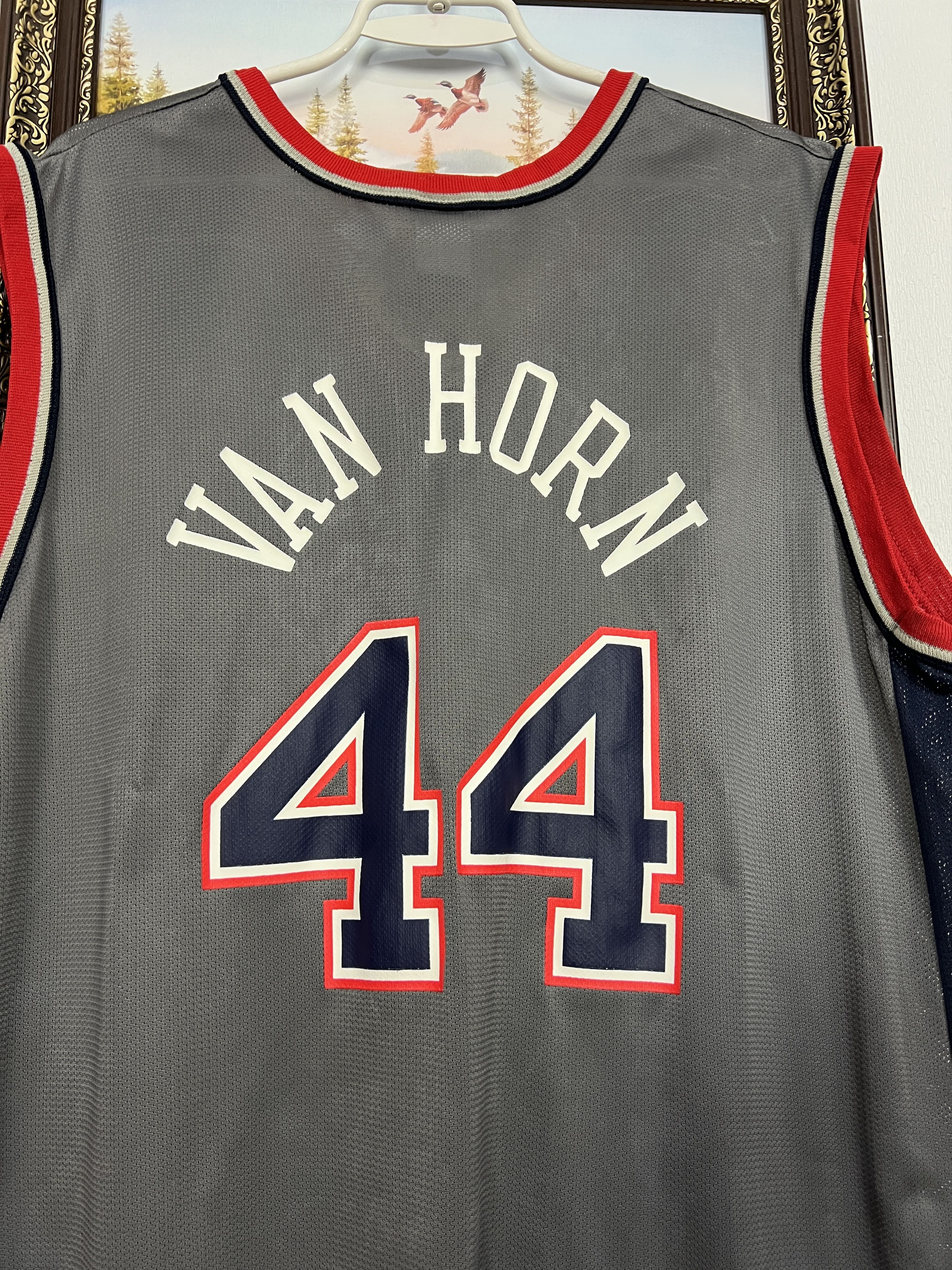 Champion Vintage 90's New Jersey Nets #44 Van Horn Jersey Trikot Size US L / EU 52-54 / 3 - 10 Thumbnail