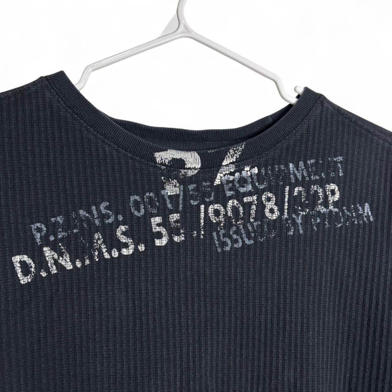 Point Zero Vintage Y2K Point Zero Black Ribbed Graphic Tee Size US XL / EU 56 / 4 - 2 Thumbnail