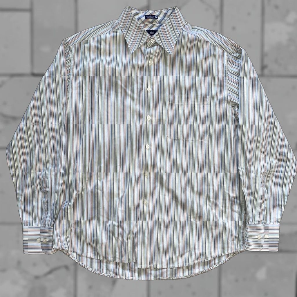 Robert Graham Robert Graham Striped Button Shirt Mens L Multicolor Long Sleeve Button-Up Regular Sized Shirt Size US L / EU 52-54 / 3 - 1 Thumbnail