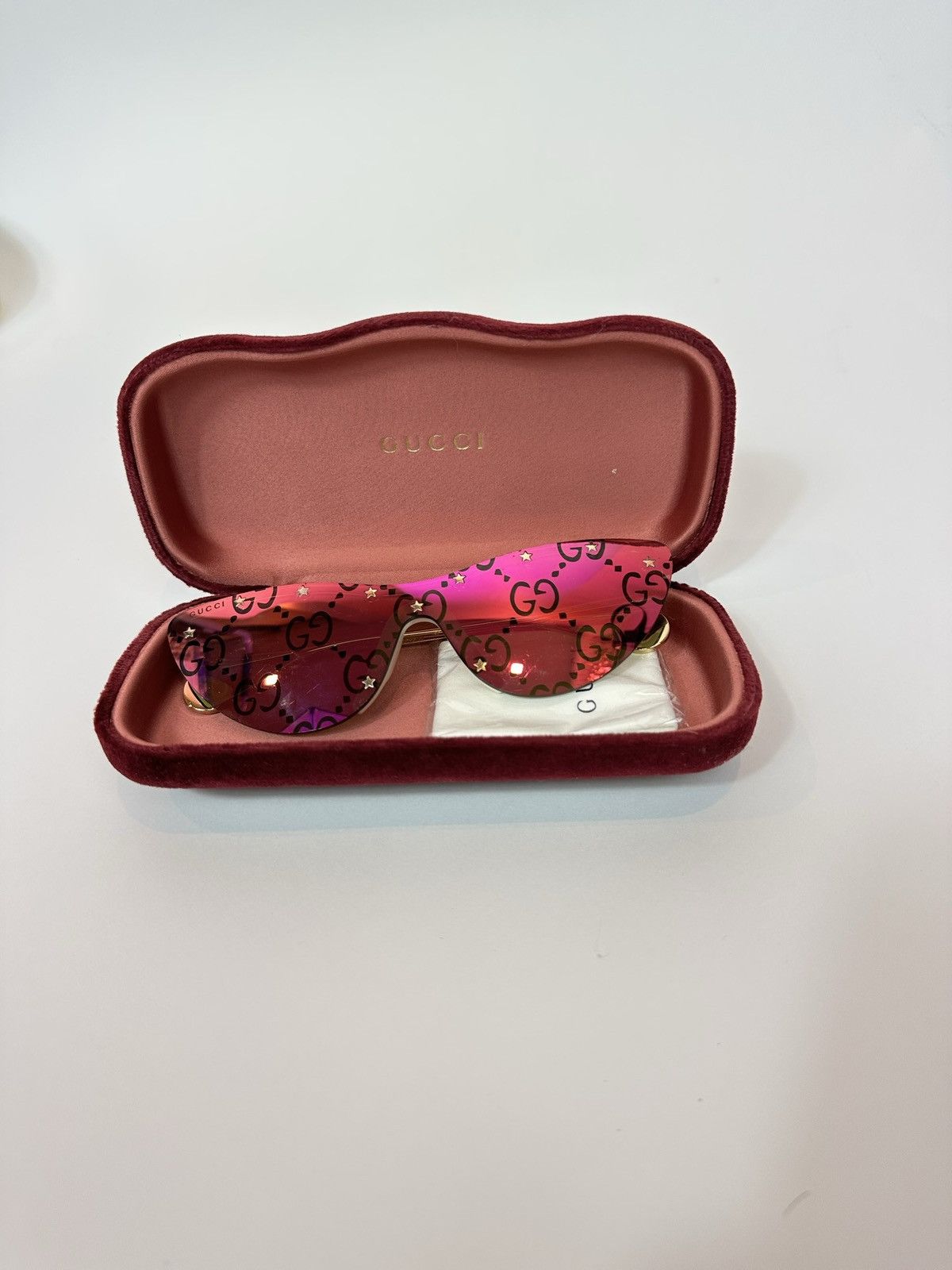 Gucci Gucci Cateye Rimless Sunglasses Size ONE SIZE - 3 Thumbnail