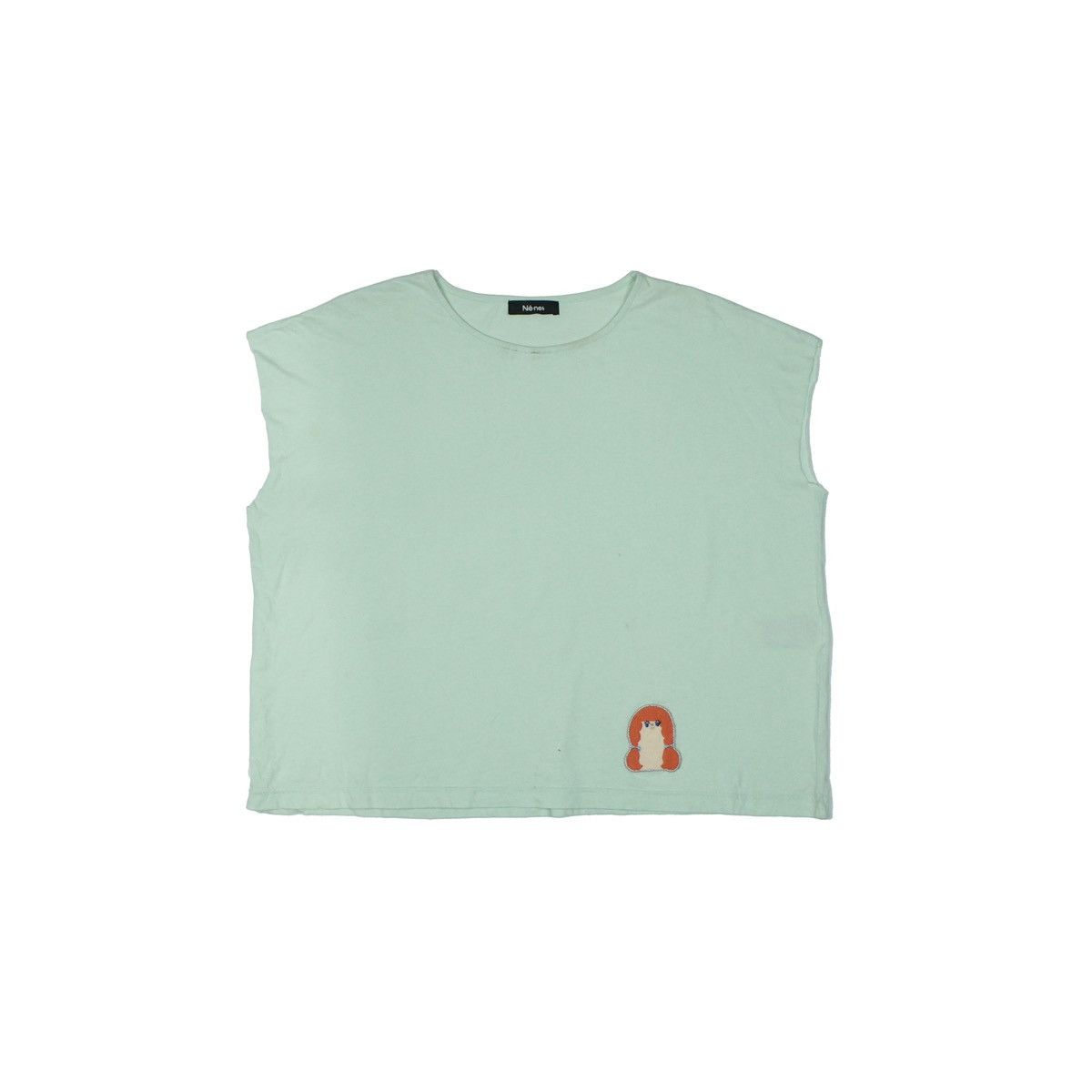 Issey Miyake *NoTariff Issey Miyake Nenet Sleeveless Embroidered T-Shirt Size ONE SIZE - 1 Thumbnail