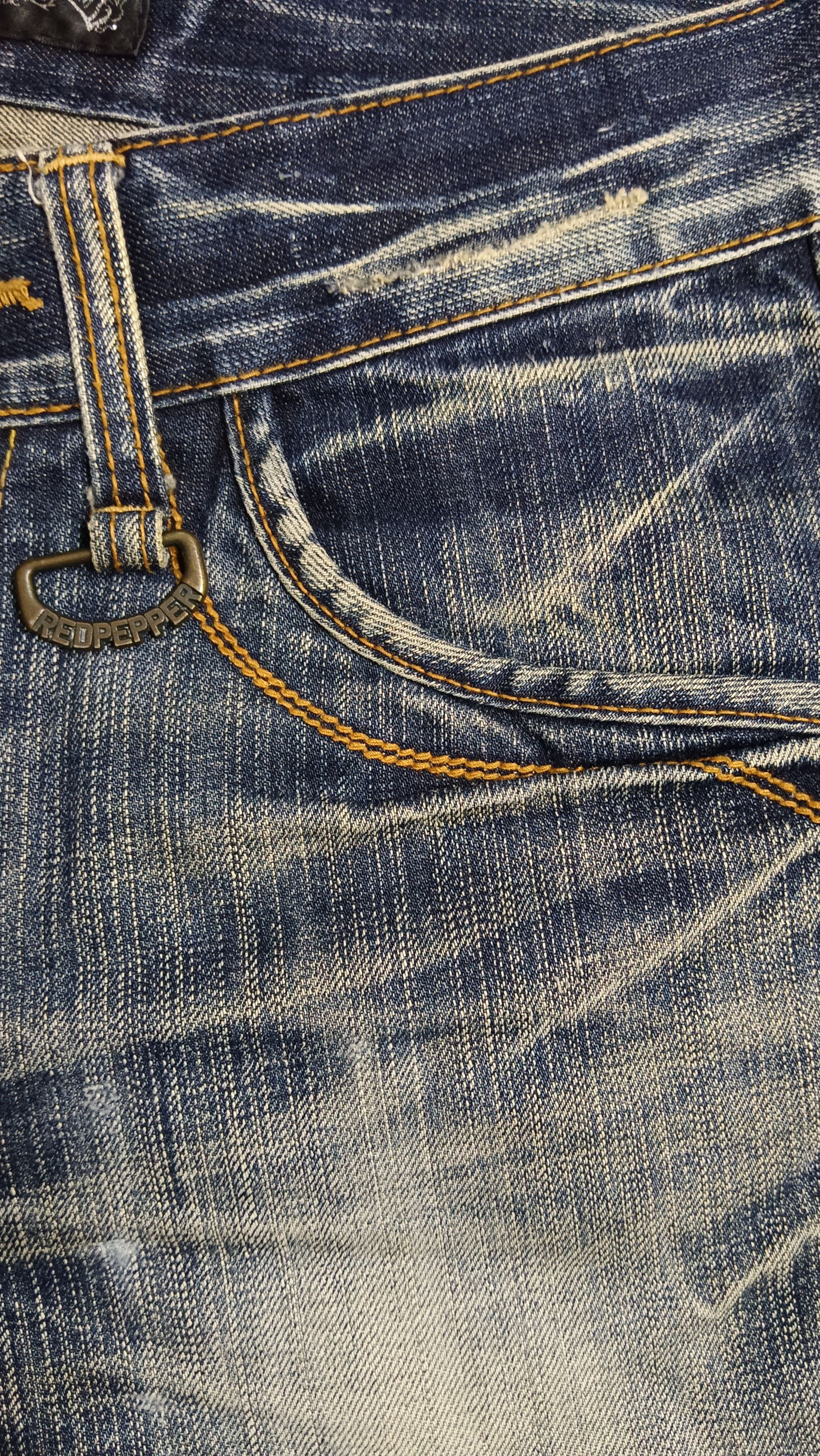 If Six Was Nine × Japanese Brand × Le Grande Bleu (L.G.B.) Redpepper Seditionaries Rusty Distressed Flare Jeans Size US 28 / EU 44 - 19 Thumbnail