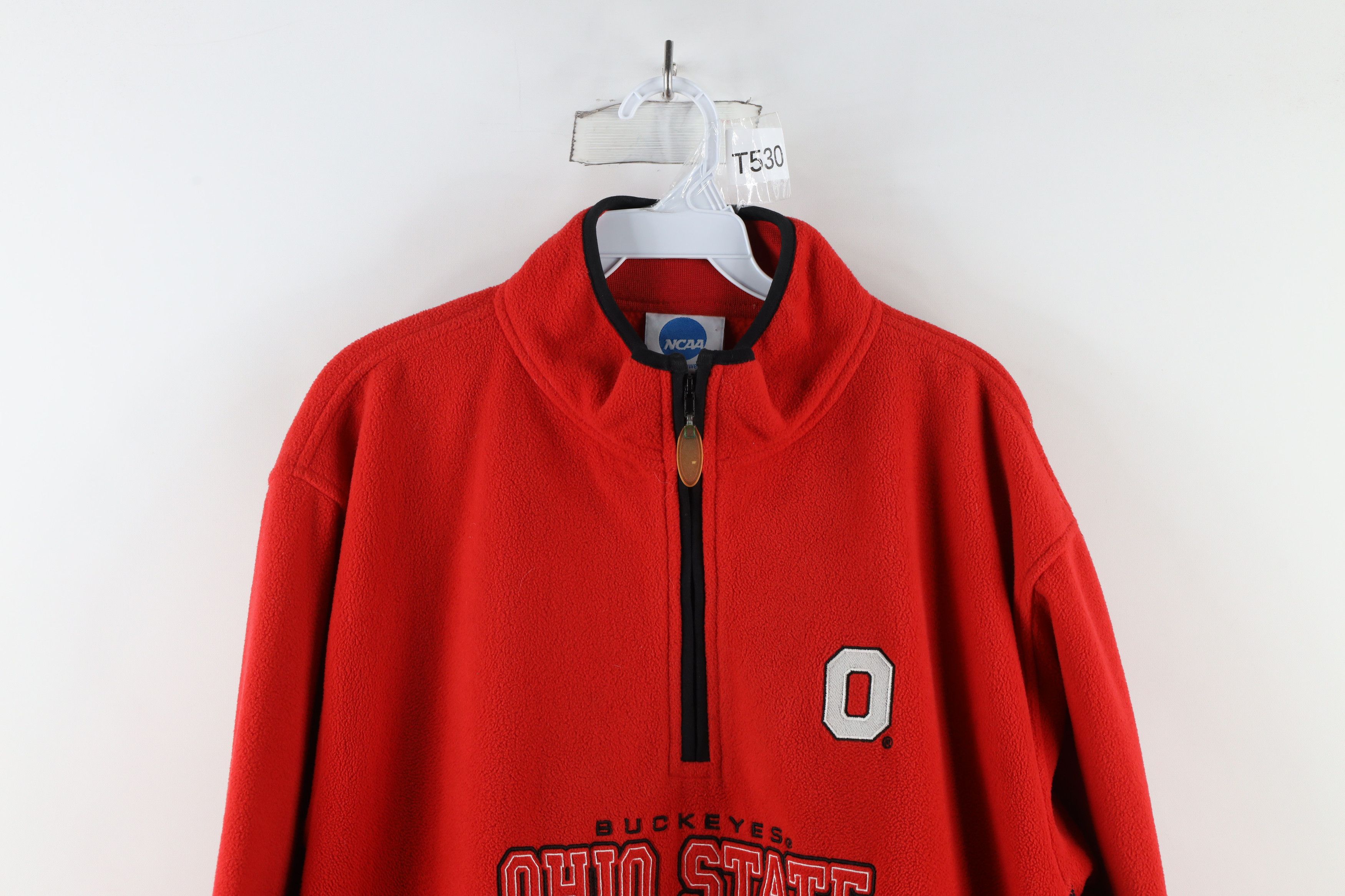 Vintage Vintage State University Half Zip Fleece Pullover Sweater Size US L / EU 52-54 / 3 - 2 Thumbnail