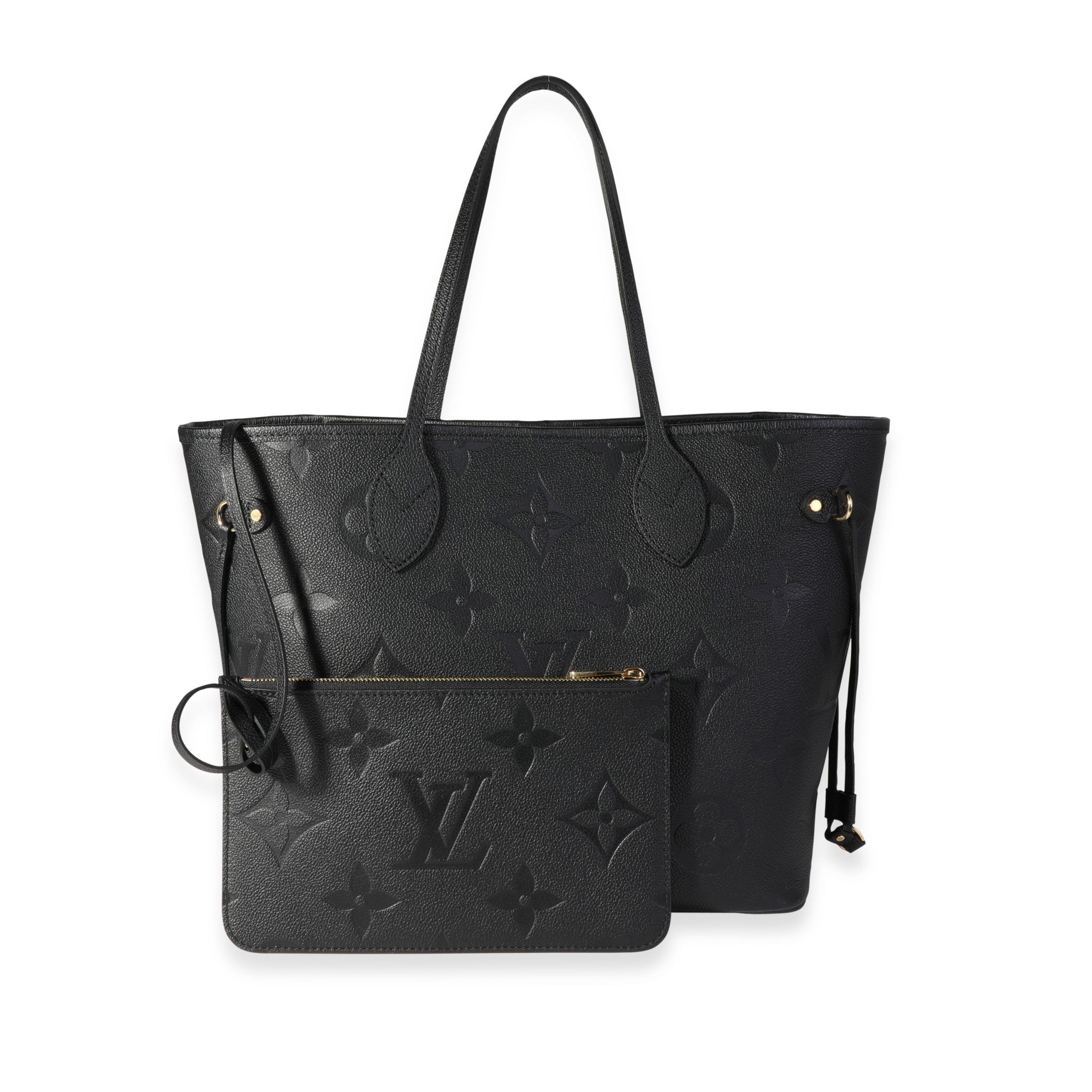 Louis Vuitton Black Monogram Empreinte Giant Neverfull MM