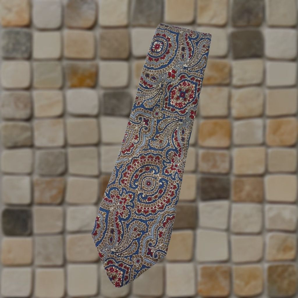 Yves Saint Laurent Yves Saint Laurent Men's Vintage Luxury Silk Tie Paisley Size ONE SIZE - 1 Thumbnail