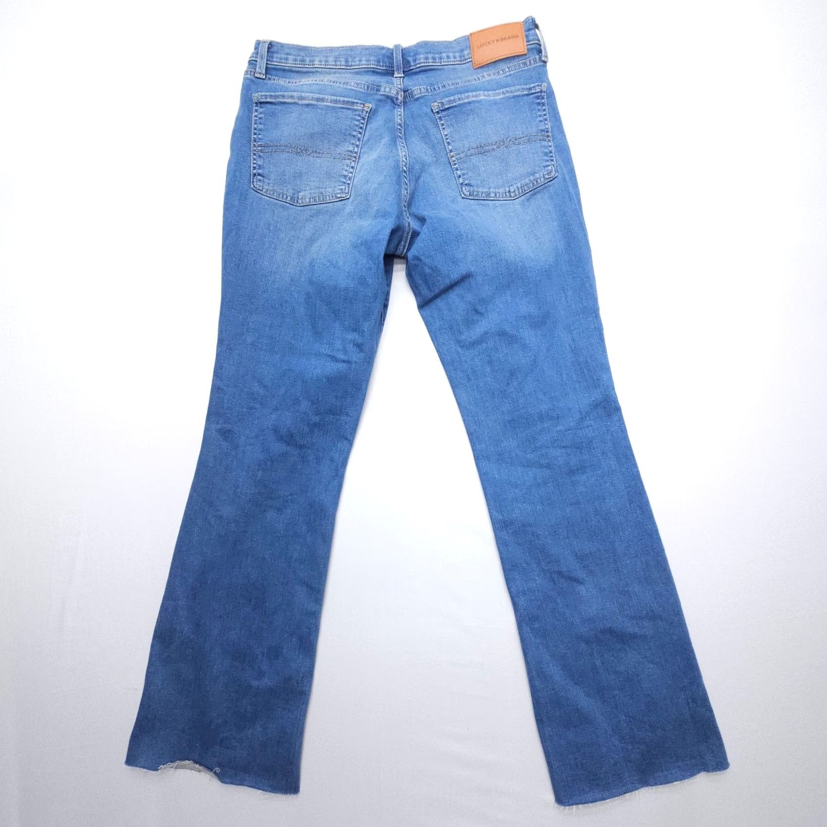 Lucky Brand Lucky Brand Sweet Mid Rise Boot Jeans Womens 10/30 R Distressed Western Cowgirl Jeans Size 32" / US 10 / IT 46 - 2 Thumbnail